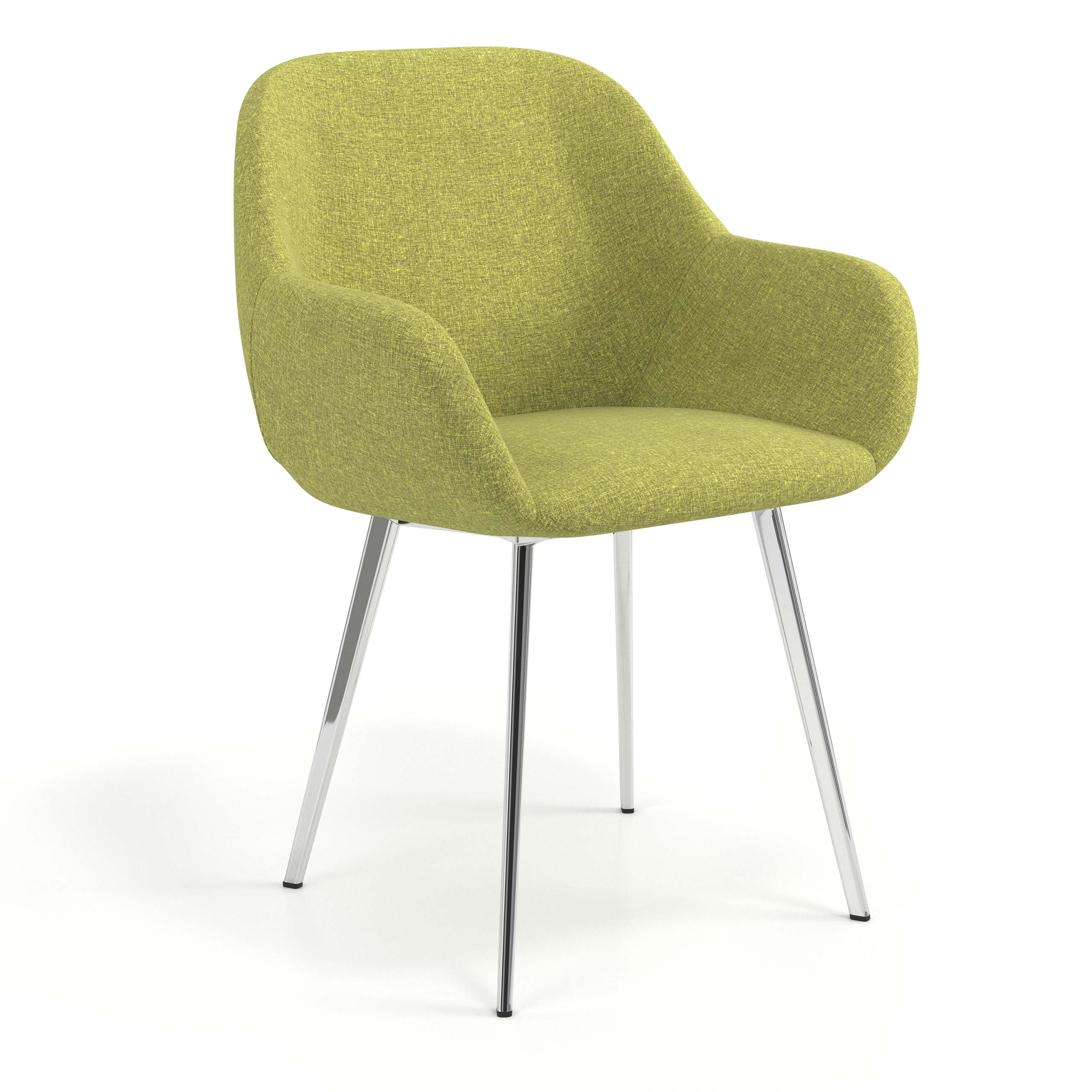silla confidente verde moon 4 patas 1