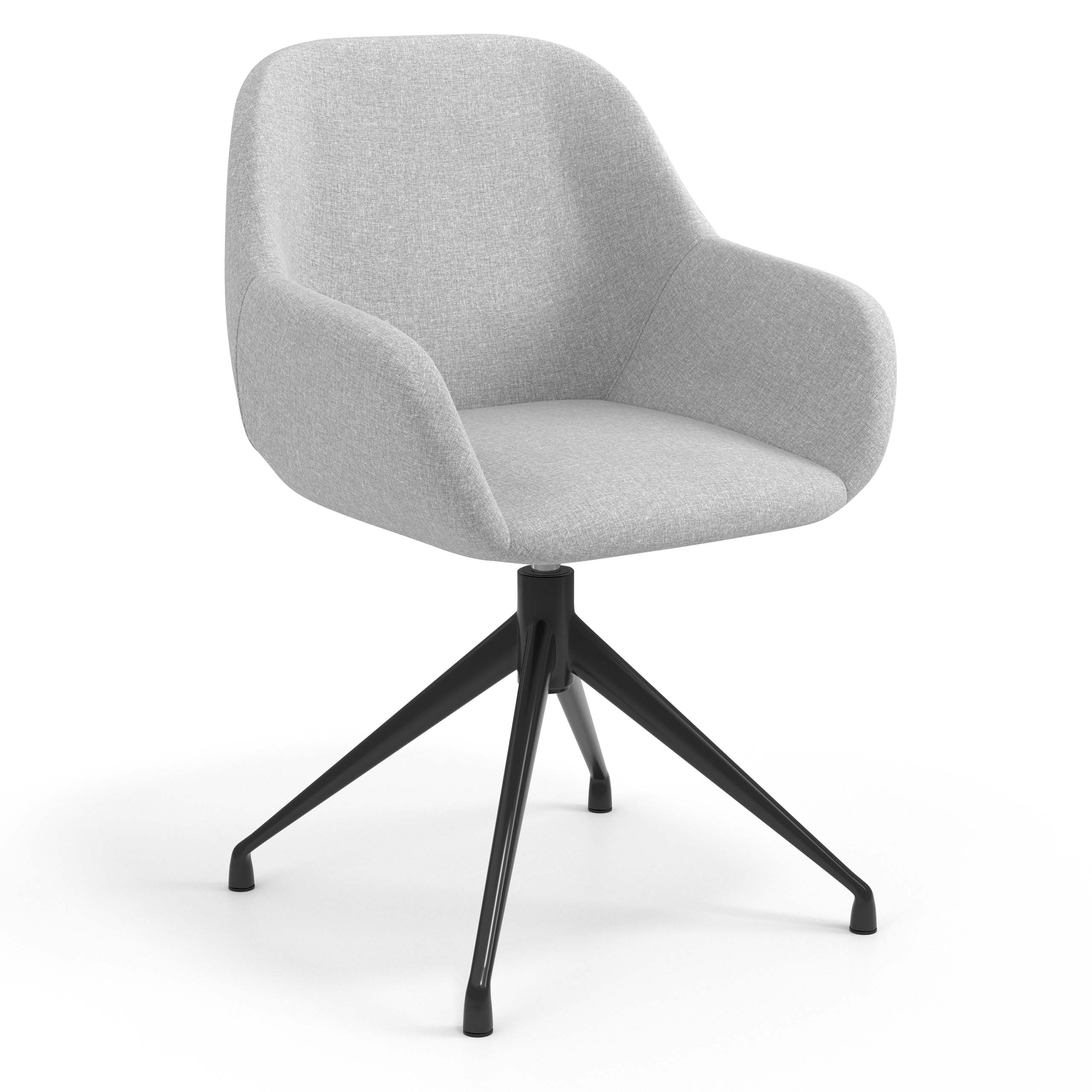 silla confidente gris moon giratoria 1
