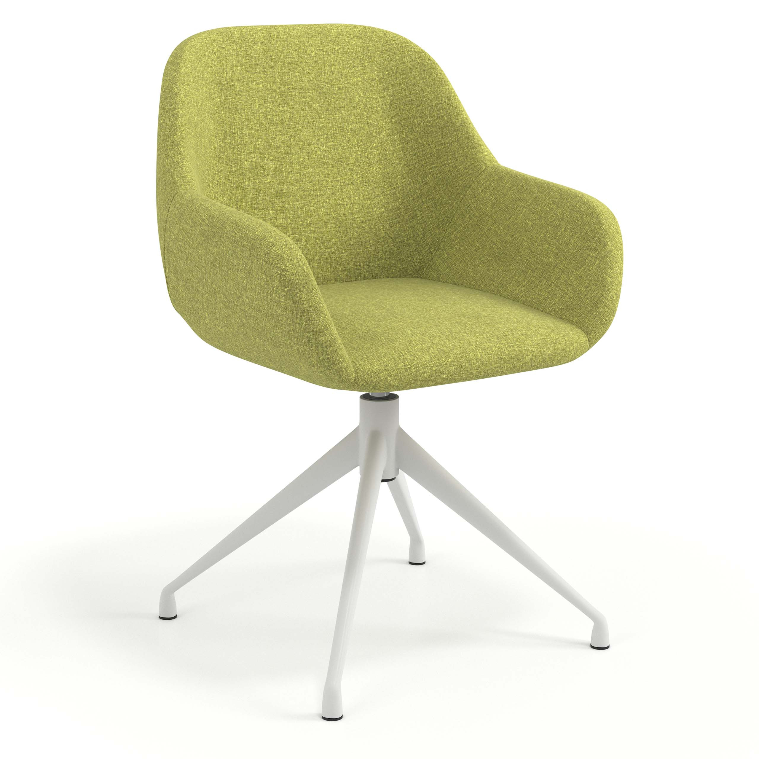 silla confidente verde moon giratoria 1