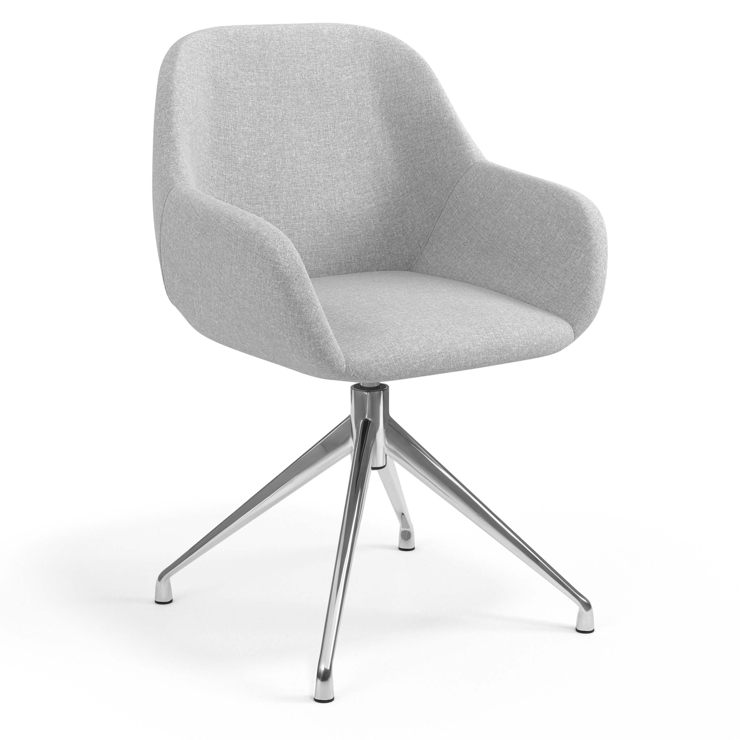 silla confidente gris moon giratoria 1