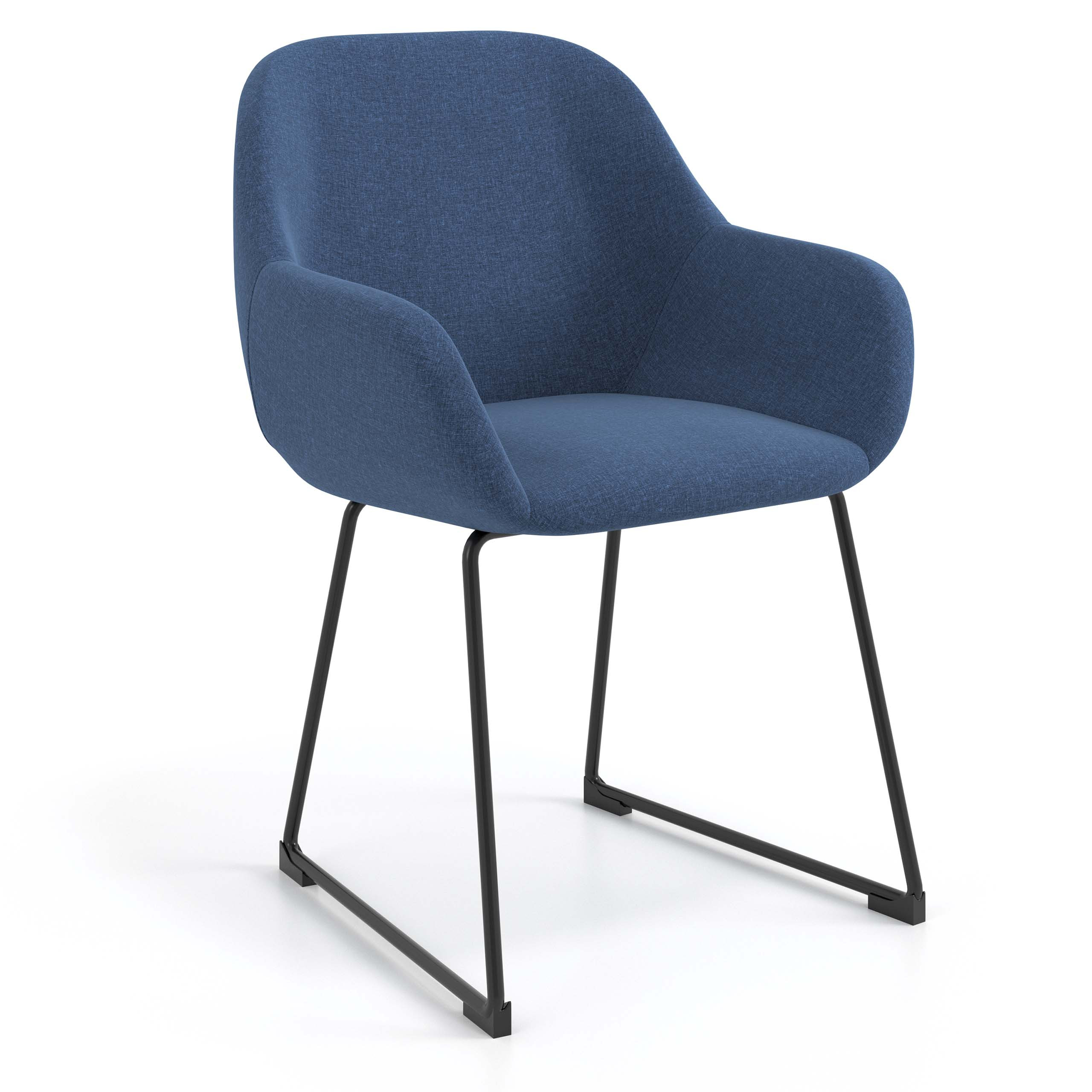 silla confidente azul moon patin 1