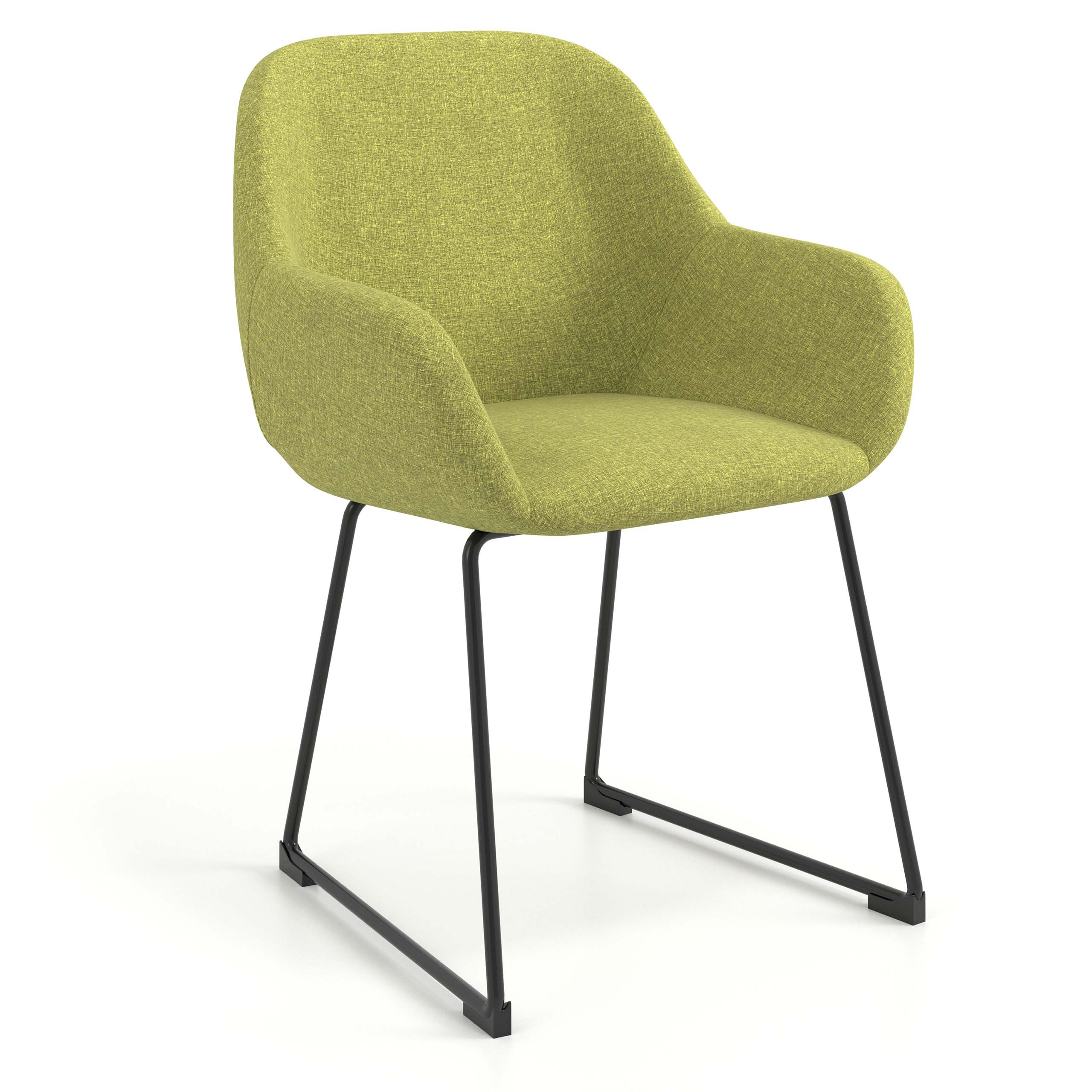 silla confidente verde moon patin 1