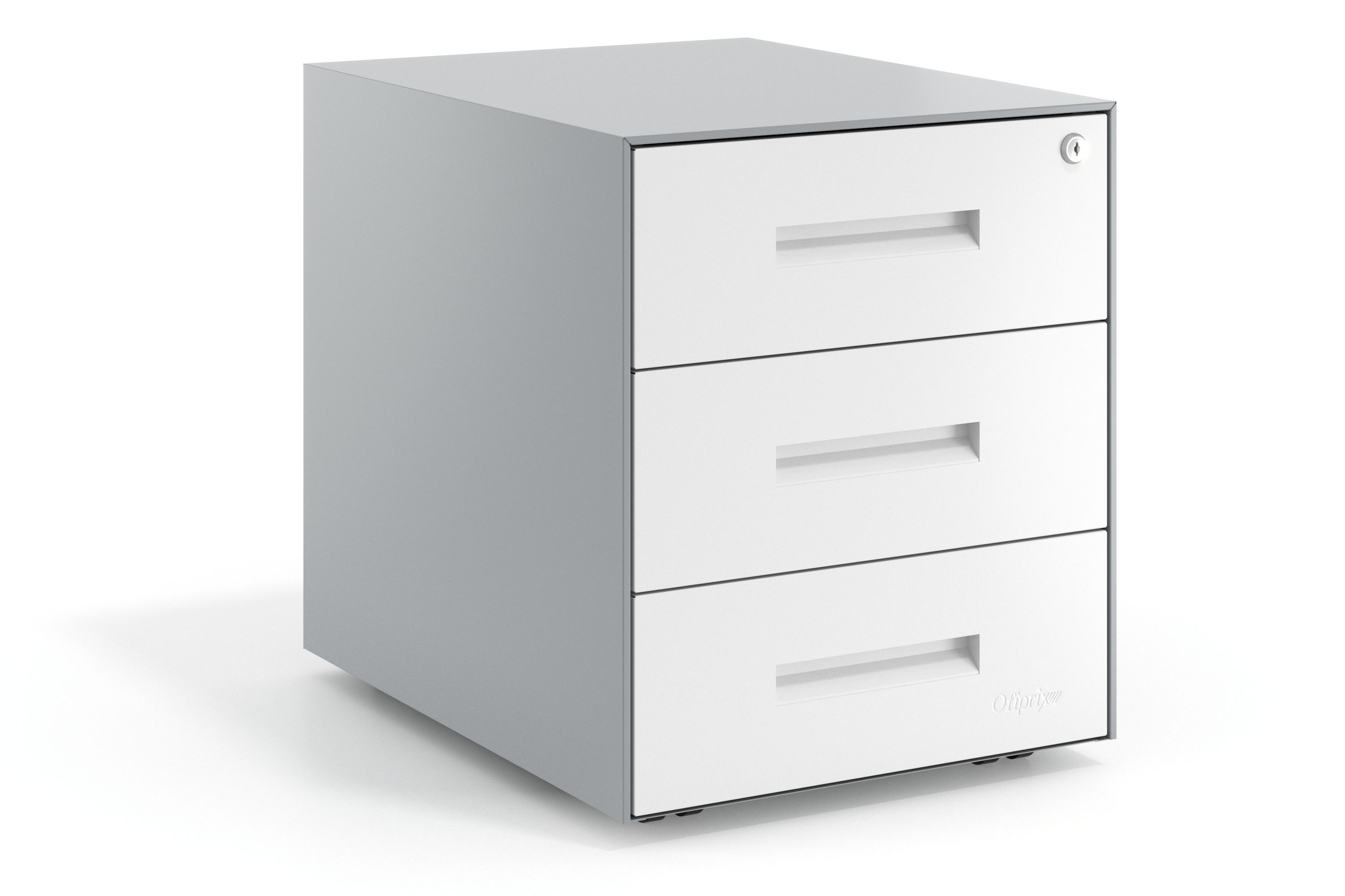cajonera de escritorio blanco strong 3 cajones 1