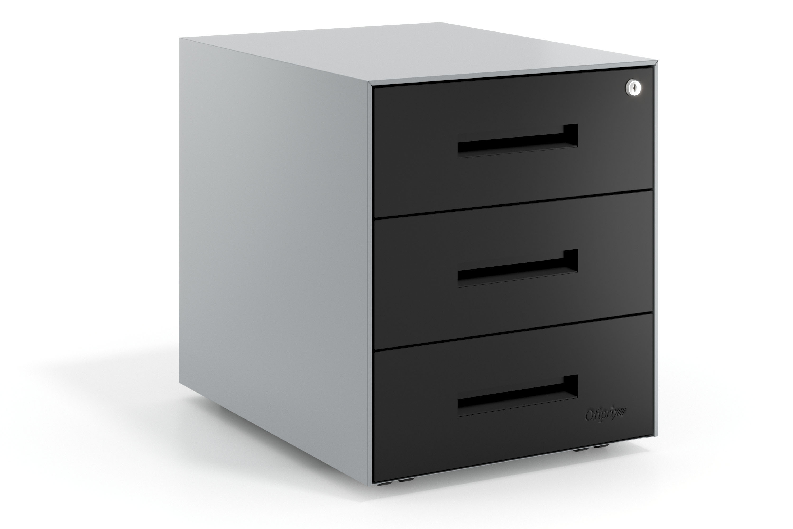 cajonera de escritorio negro strong 3 cajones 1