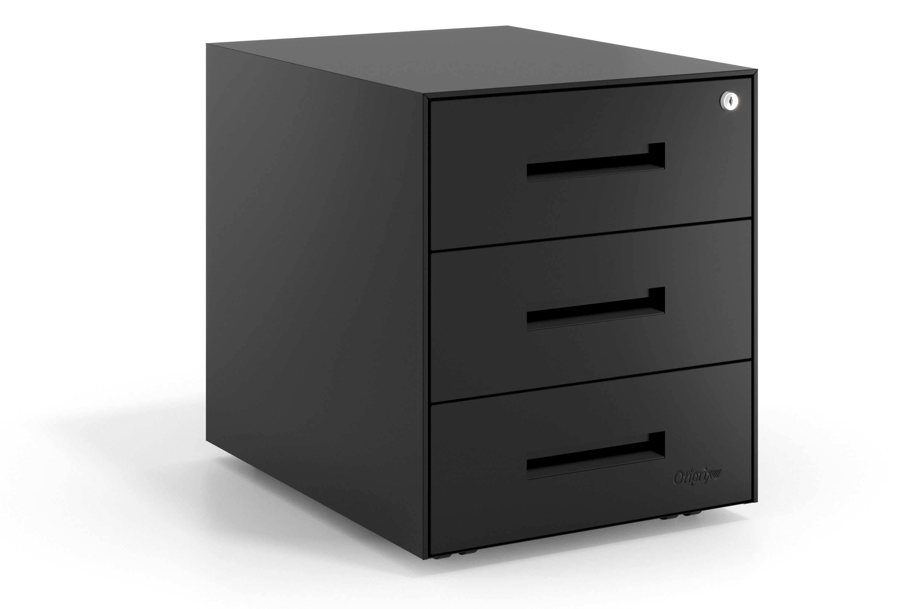 cajonera de escritorio negro strong 3 cajones 1