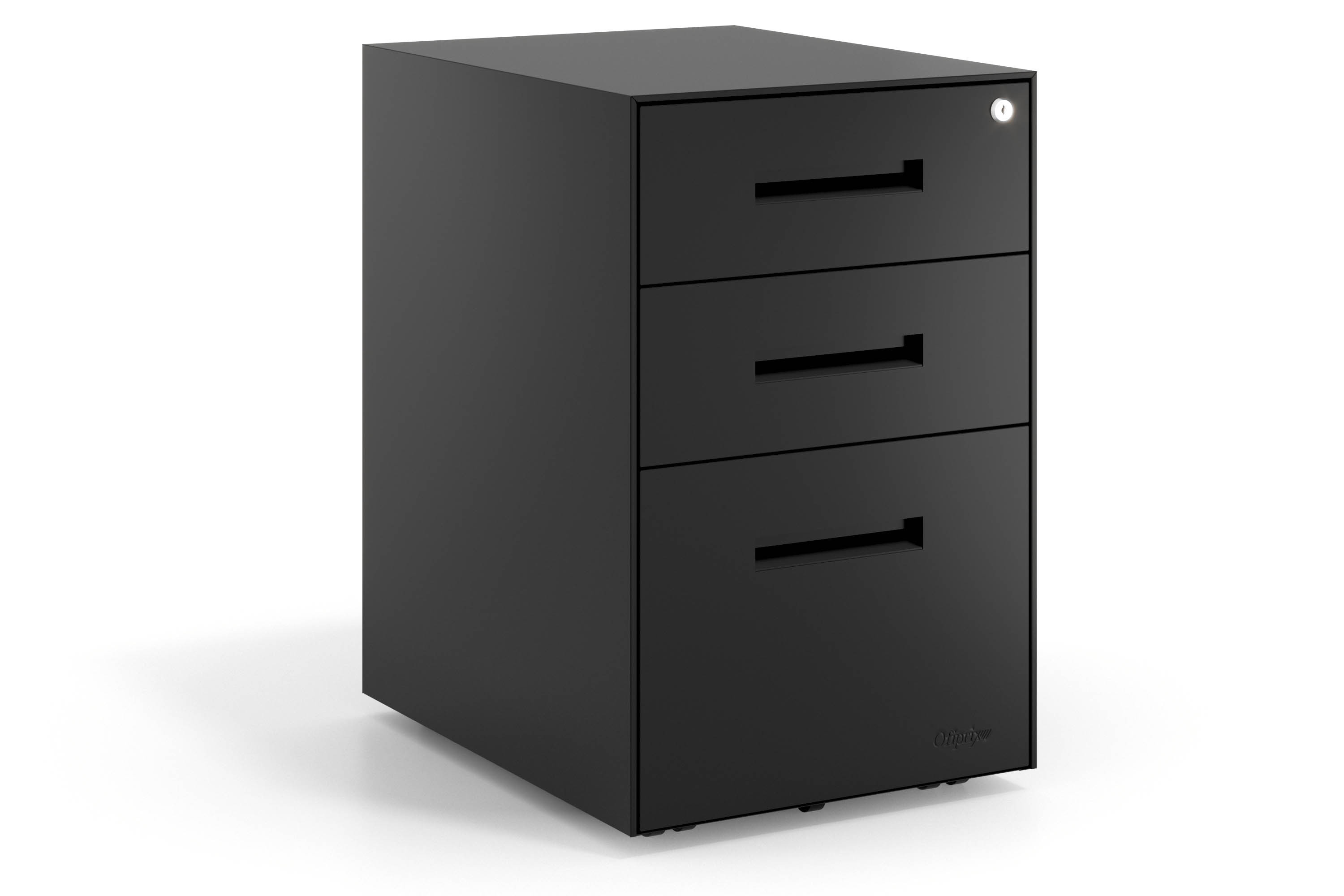 cajonera de escritorio negro strong 2 cajones archivo 1
