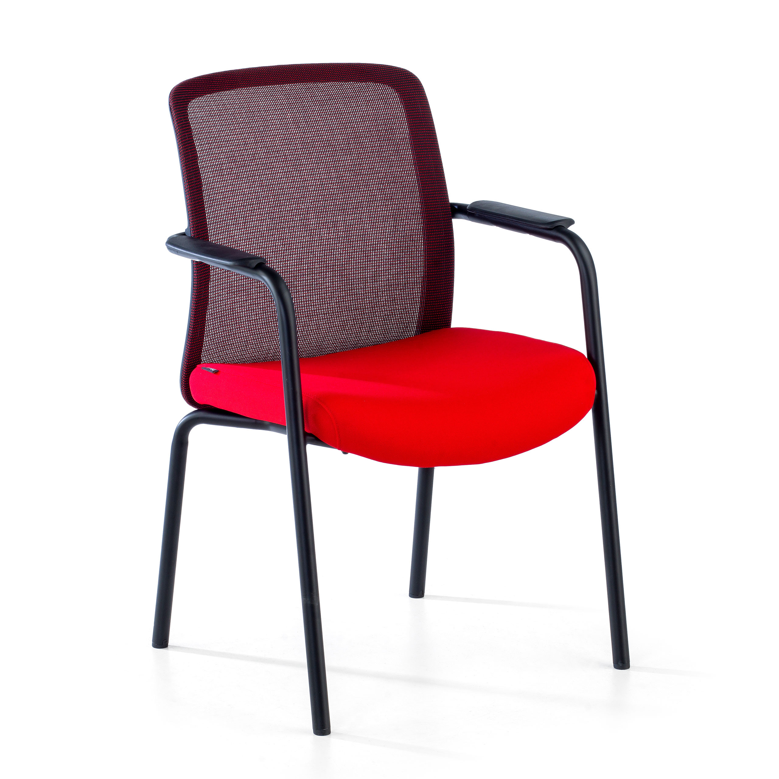 silla confidente rojo berna malla 1