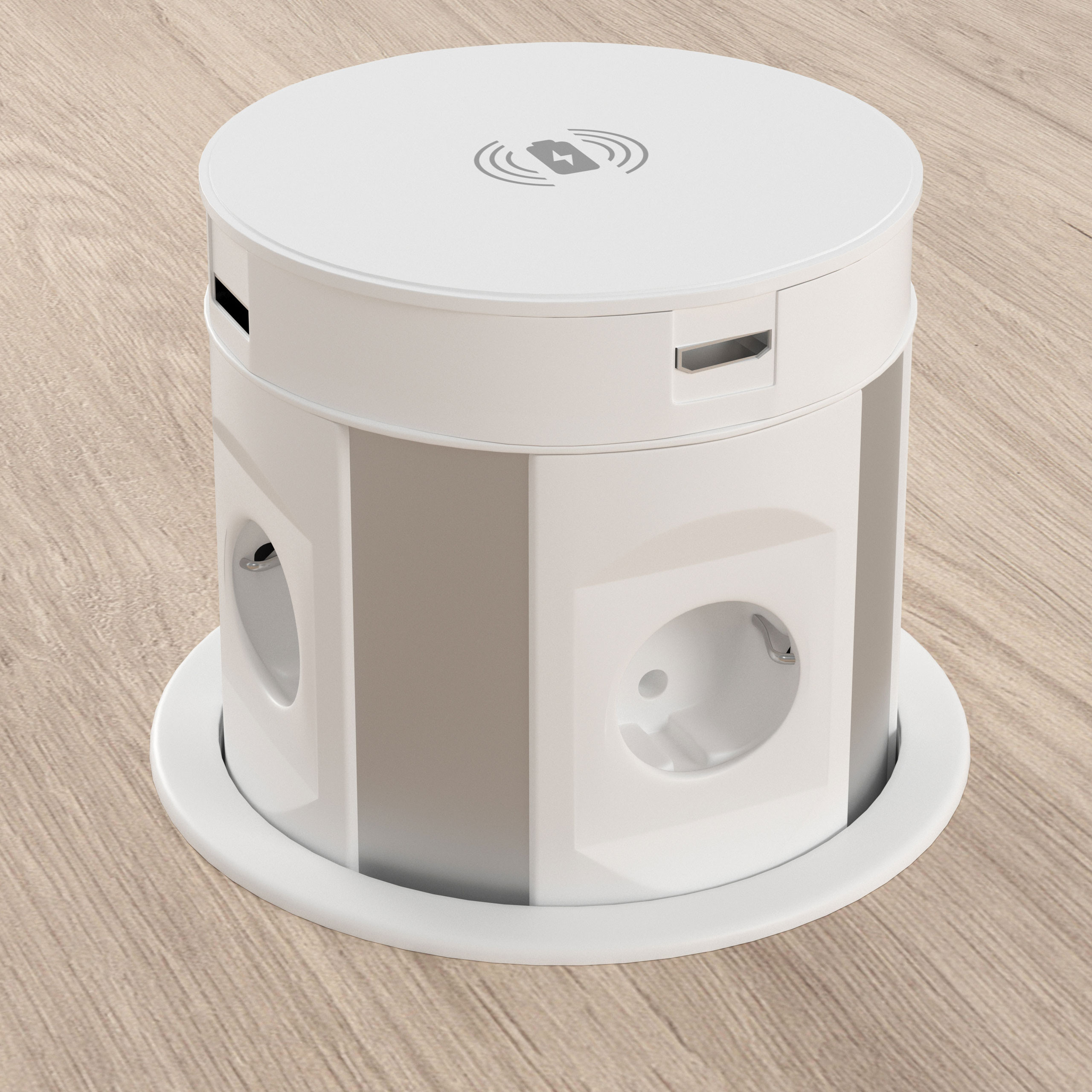 pasacables blanco powerhub 1