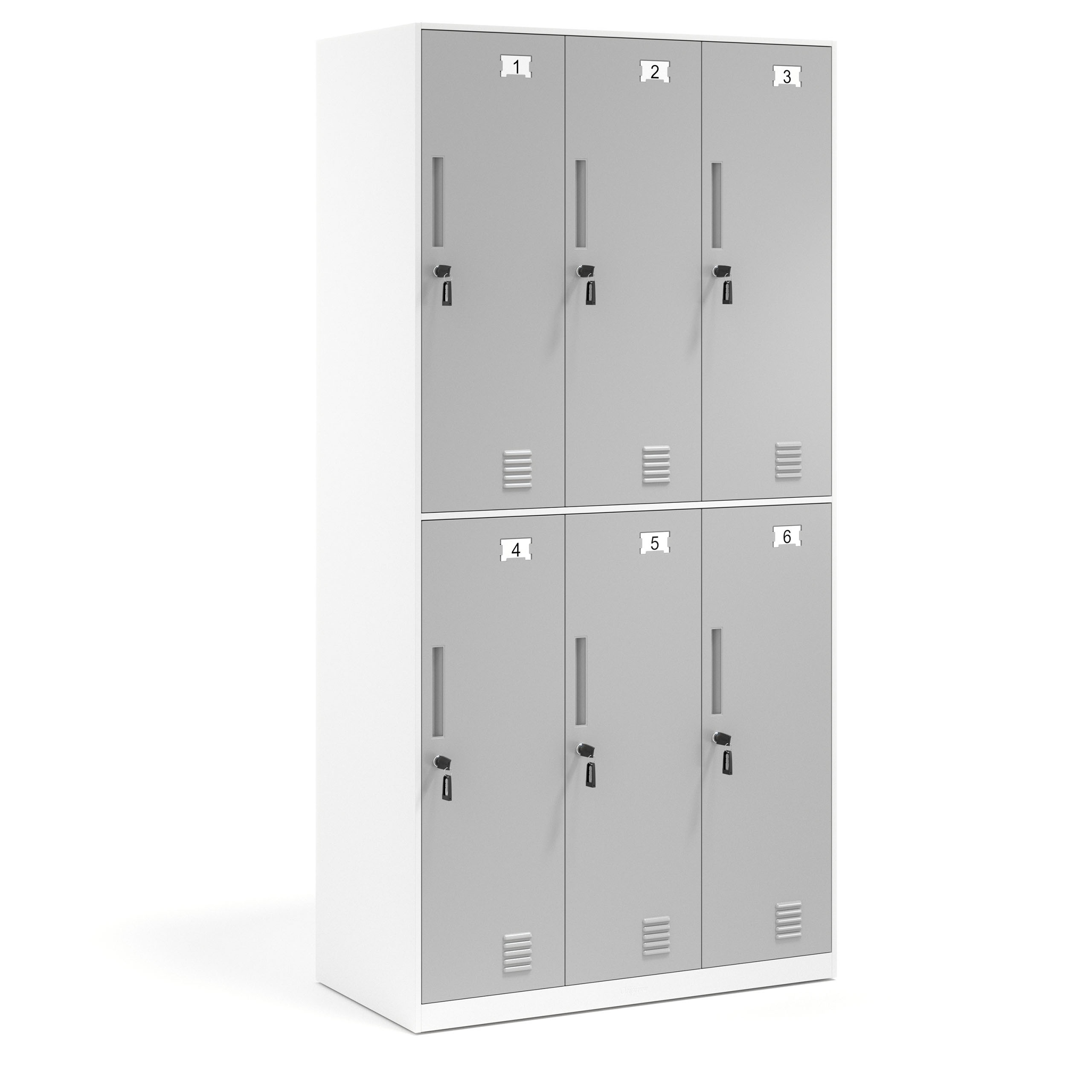 taquilla vestuario aluminio strong taquilla 6 puertas 1