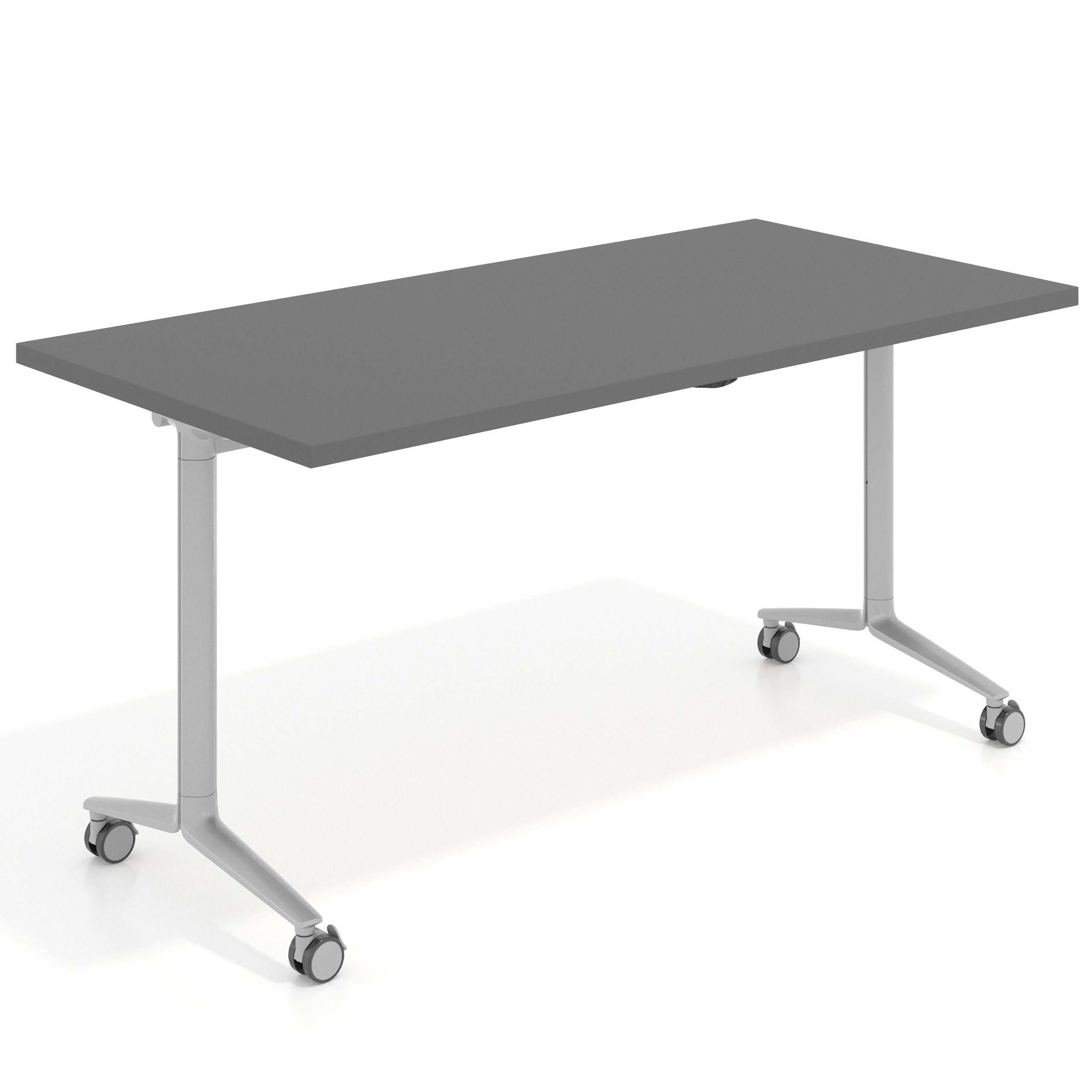 mesa de escritorio plegable 150x75 gris tormenta pivot mesa plegable rectangular 1