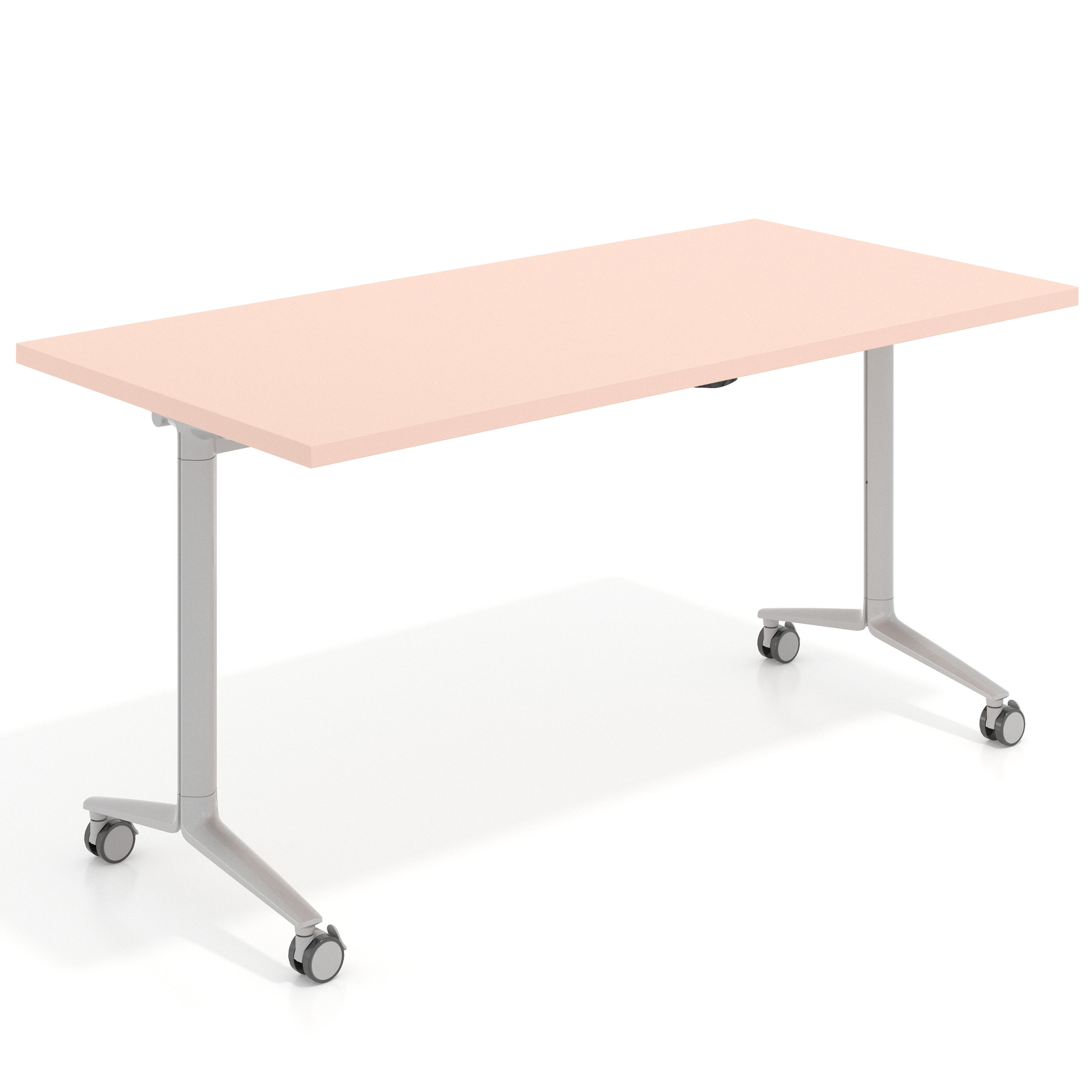 mesa de escritorio plegable 150x75 rosa nube pivot mesa plegable rectangular 1