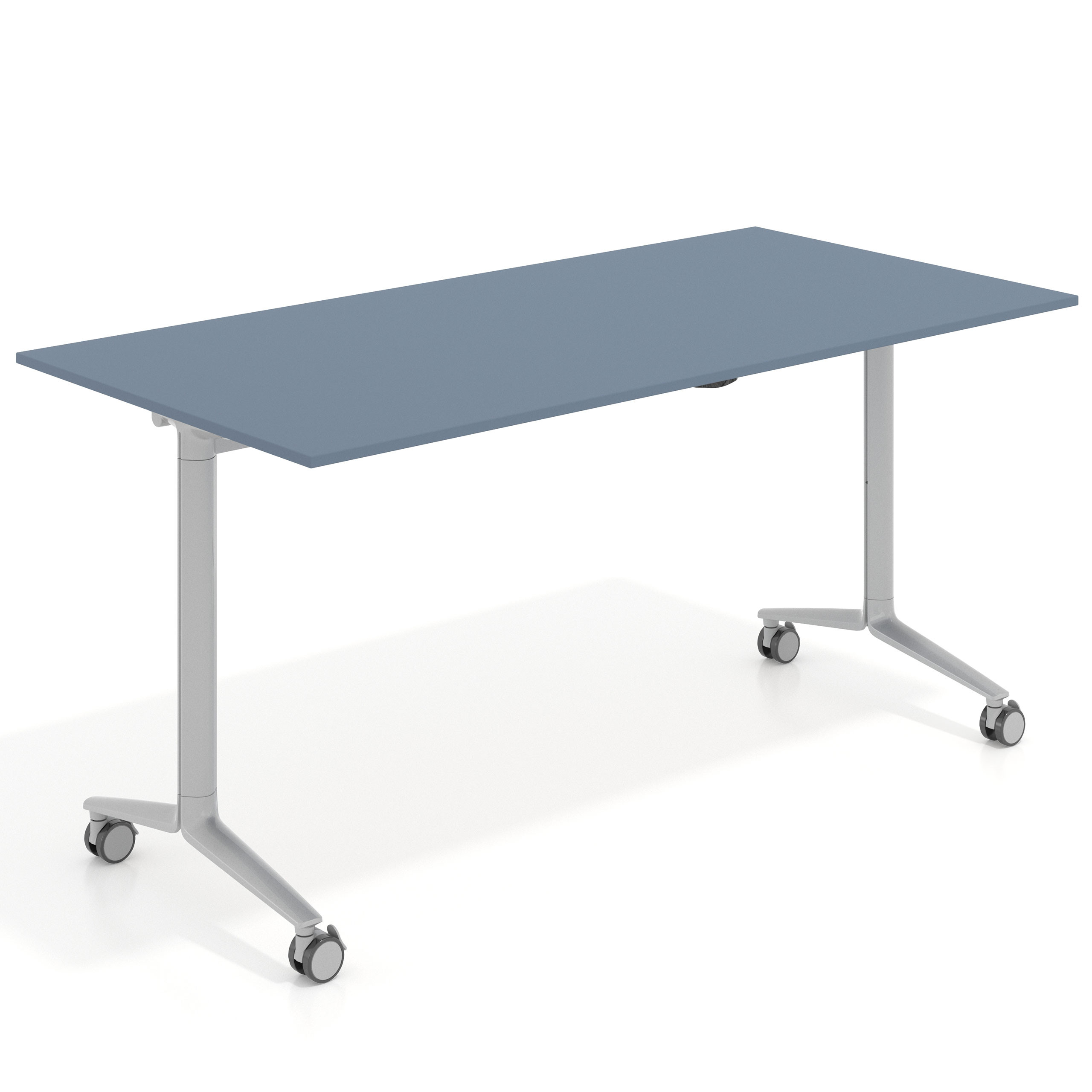 mesa de escritorio plegable 150x75 azul talco pivot mesa plegable rectangular 1