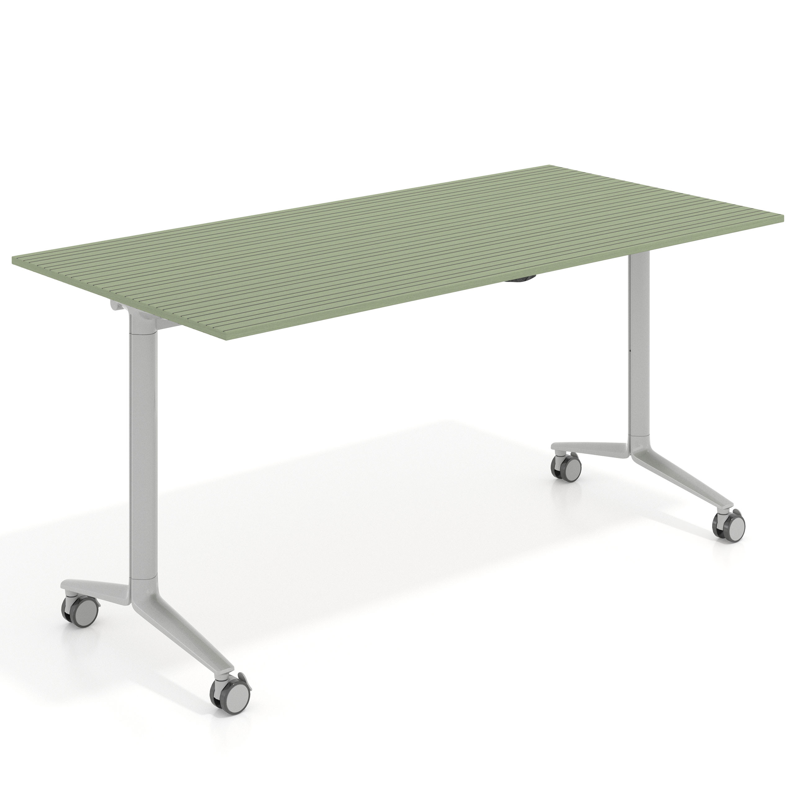mesa de escritorio plegable 150x75 rayado sauce pivot mesa plegable rectangular 1