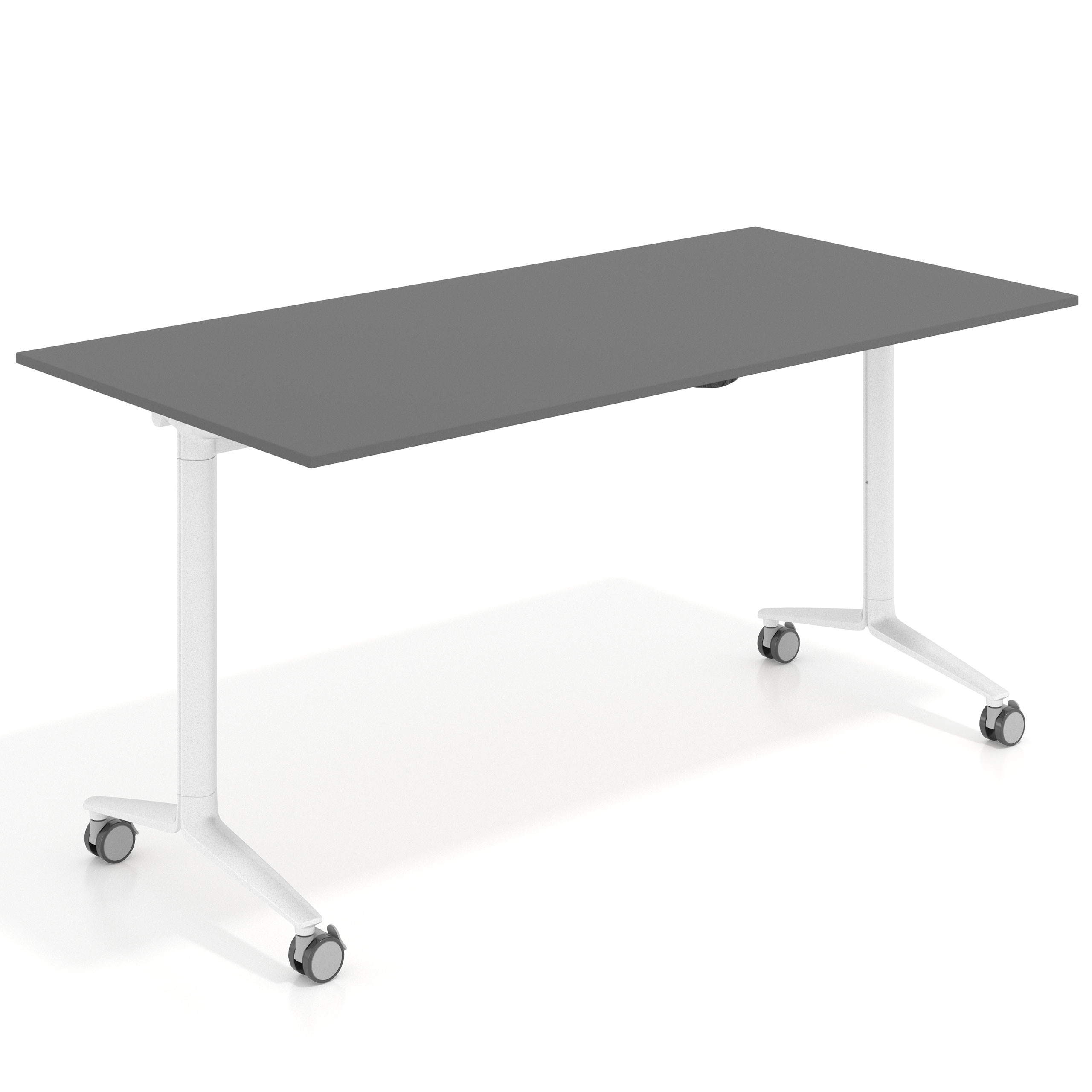 mesa de escritorio plegable 150x75 gris tormenta pivot mesa plegable rectangular 1