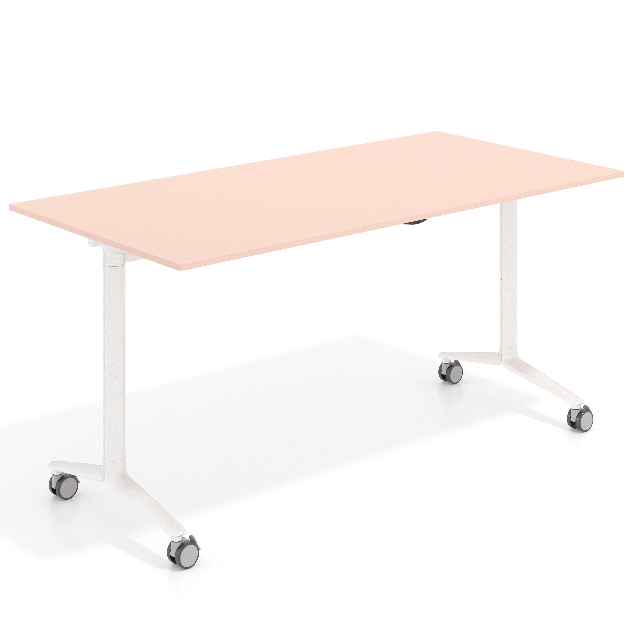 mesa de escritorio plegable 150x75 rosa nube pivot mesa plegable rectangular 1
