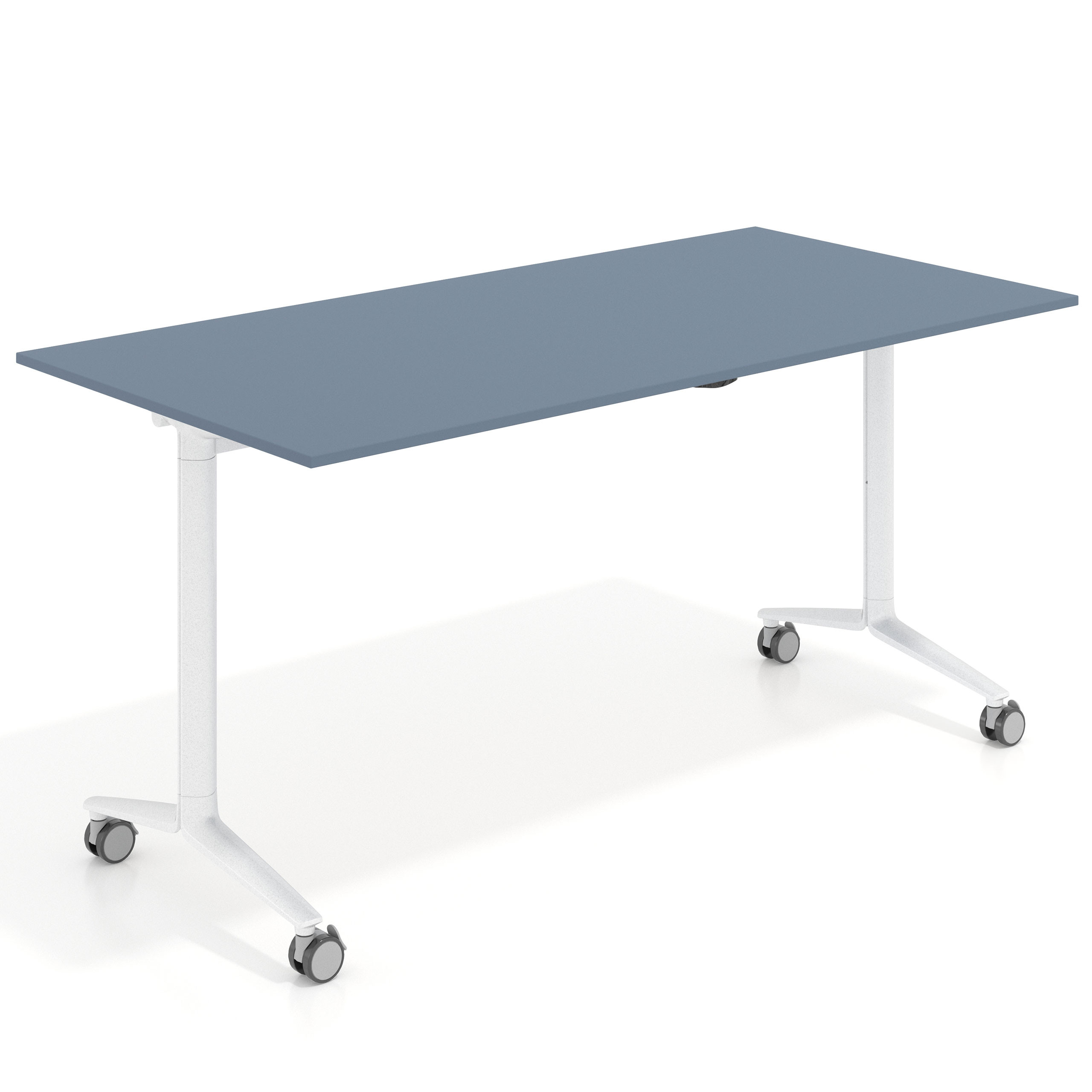 mesa de escritorio plegable 150x75 azul talco pivot mesa plegable rectangular 1