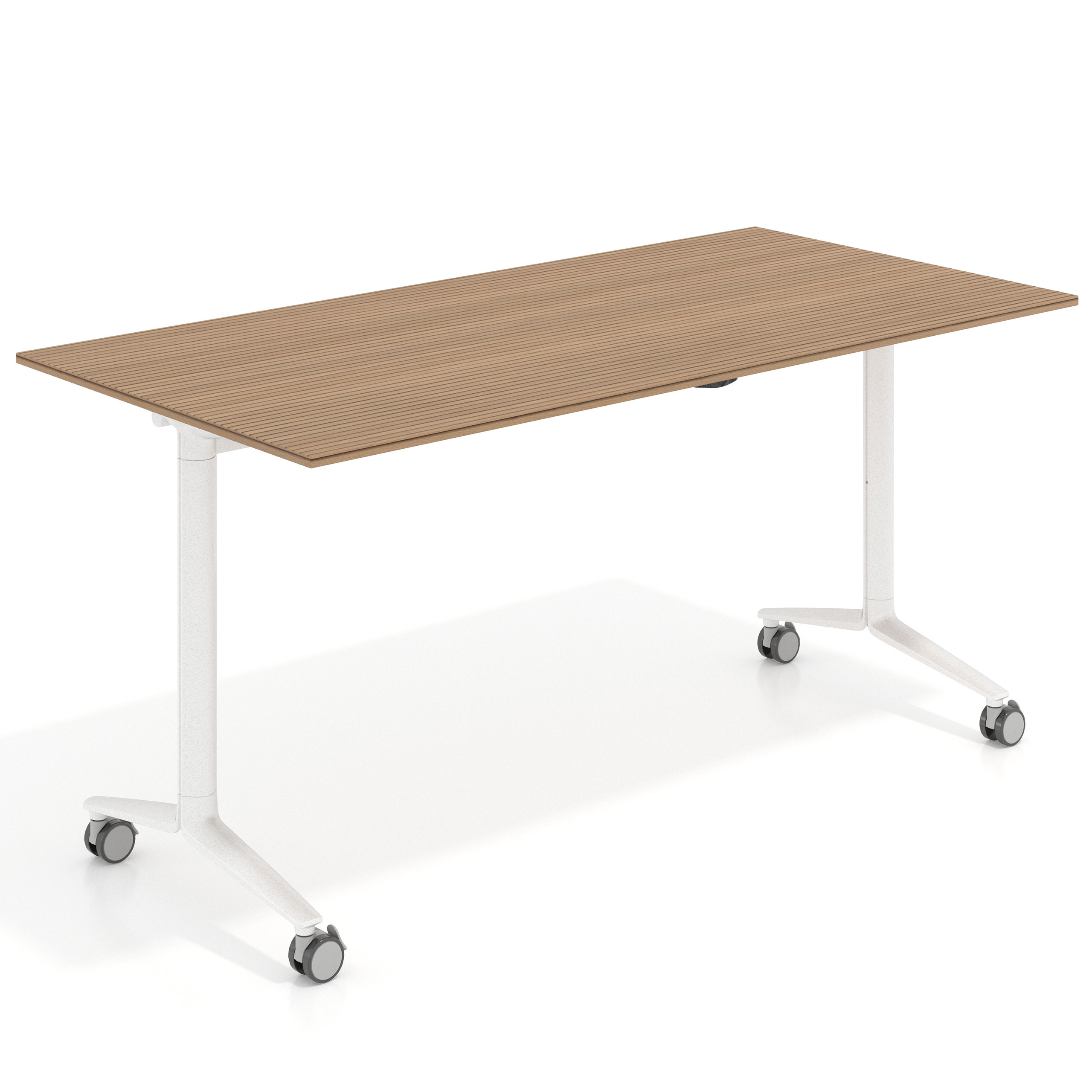 mesa de escritorio plegable 150x75 rayado natural pivot mesa plegable rectangular 1