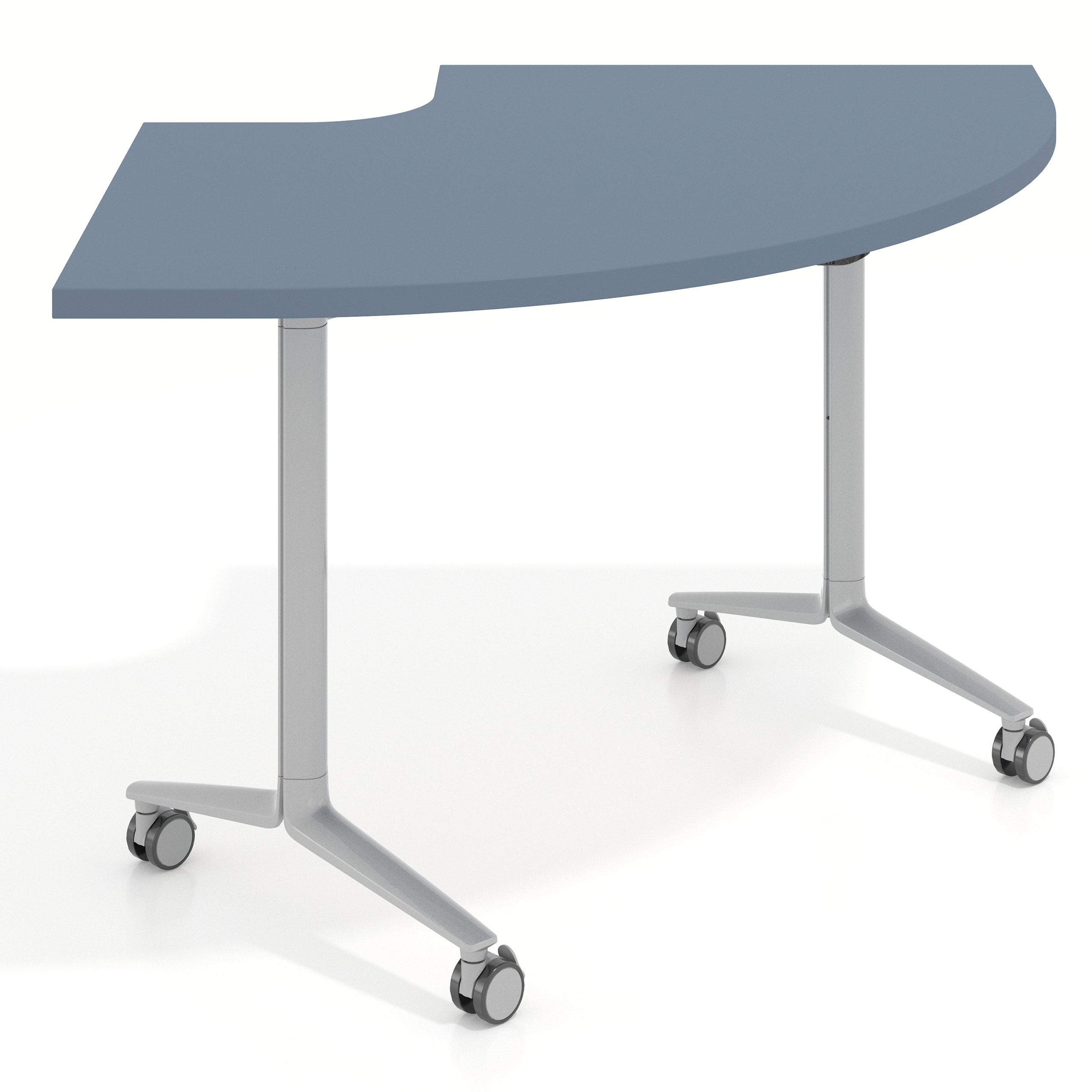 mesa de escritorio plegable 155x93 azul talco pivot mesa plegable corner 1