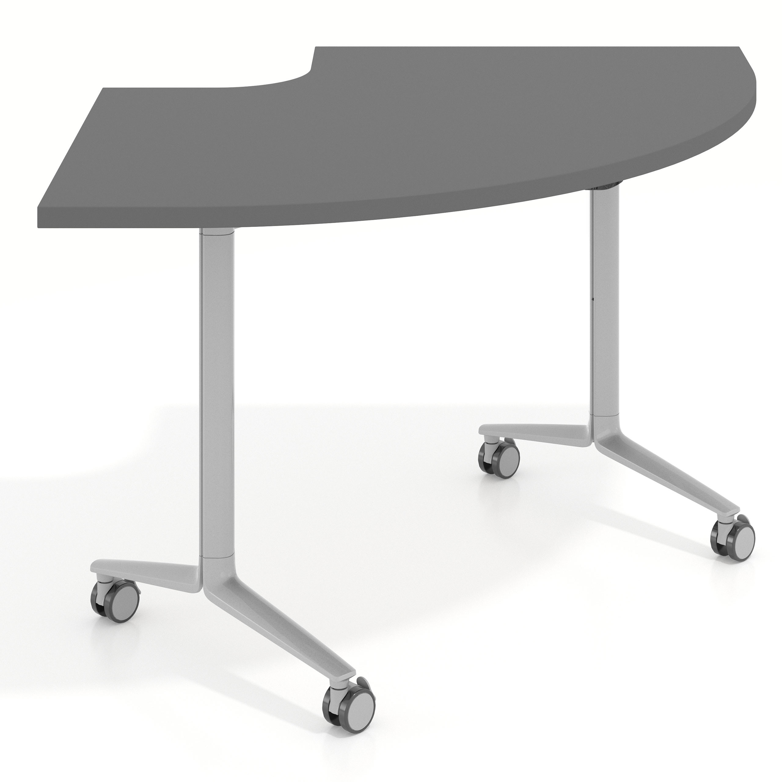 mesa de escritorio plegable 155x93 gris tormenta pivot mesa plegable corner 1