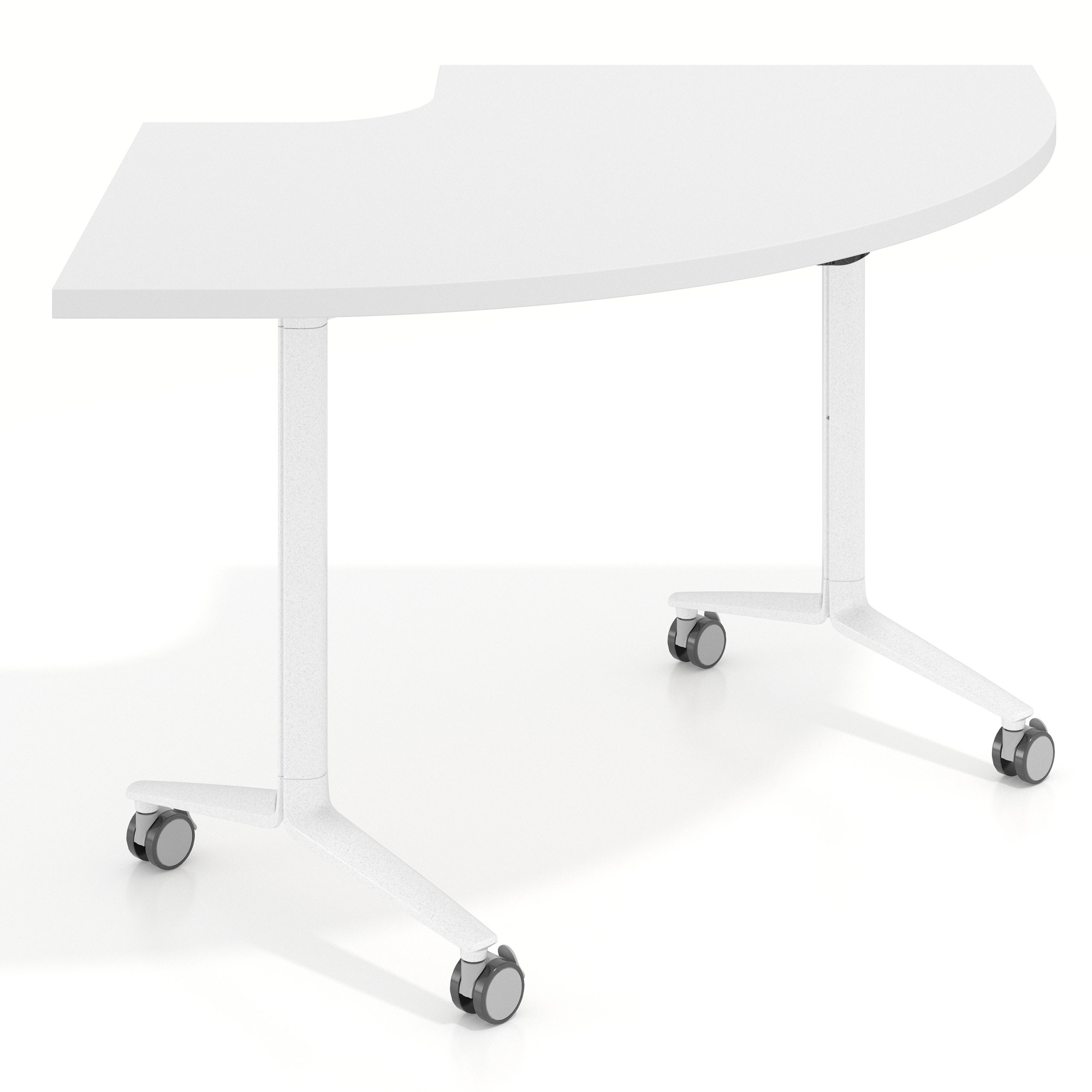 mesa de escritorio plegable 155x93 blanco mate pivot mesa plegable corner 1