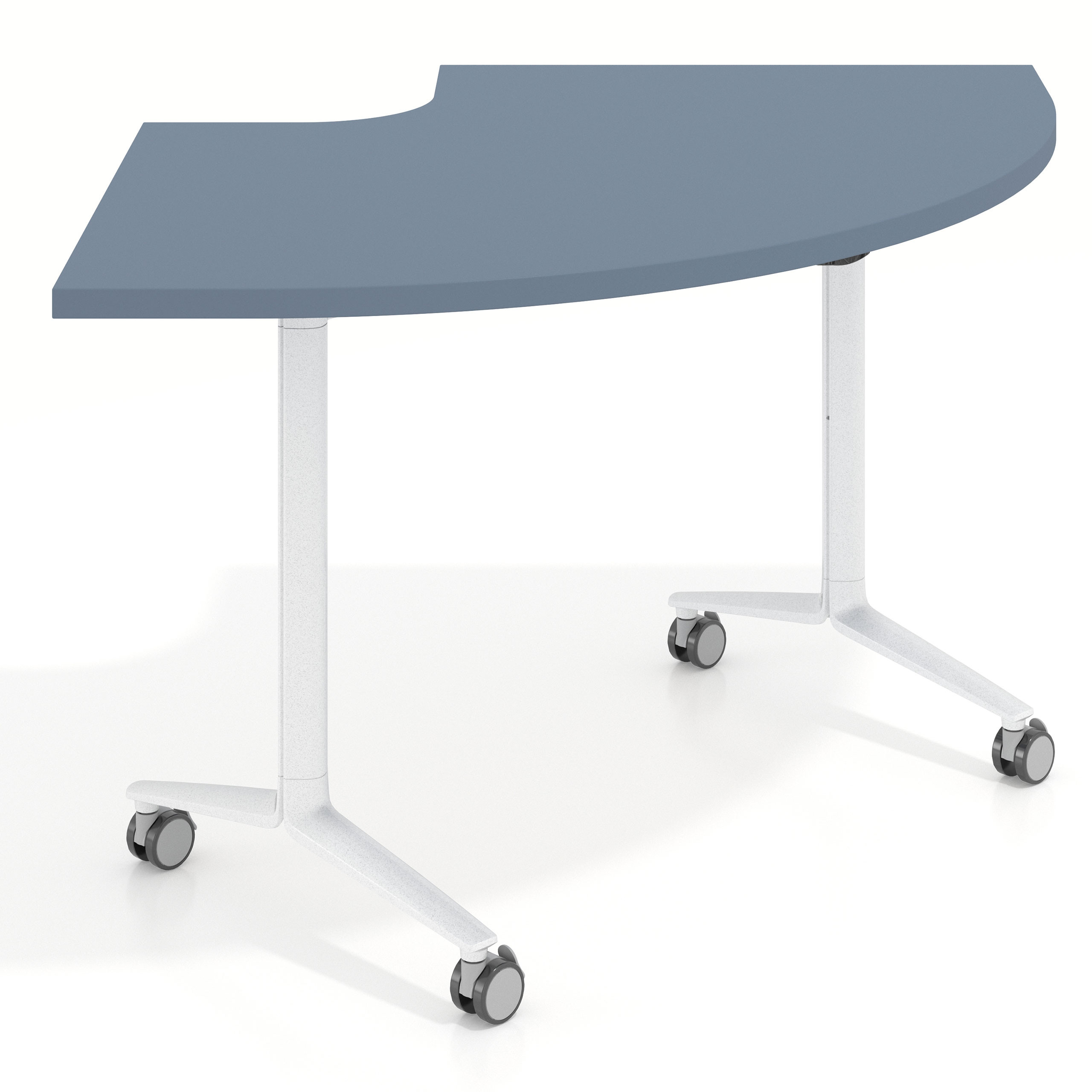 mesa de escritorio plegable 155x93 azul talco pivot mesa plegable corner 1