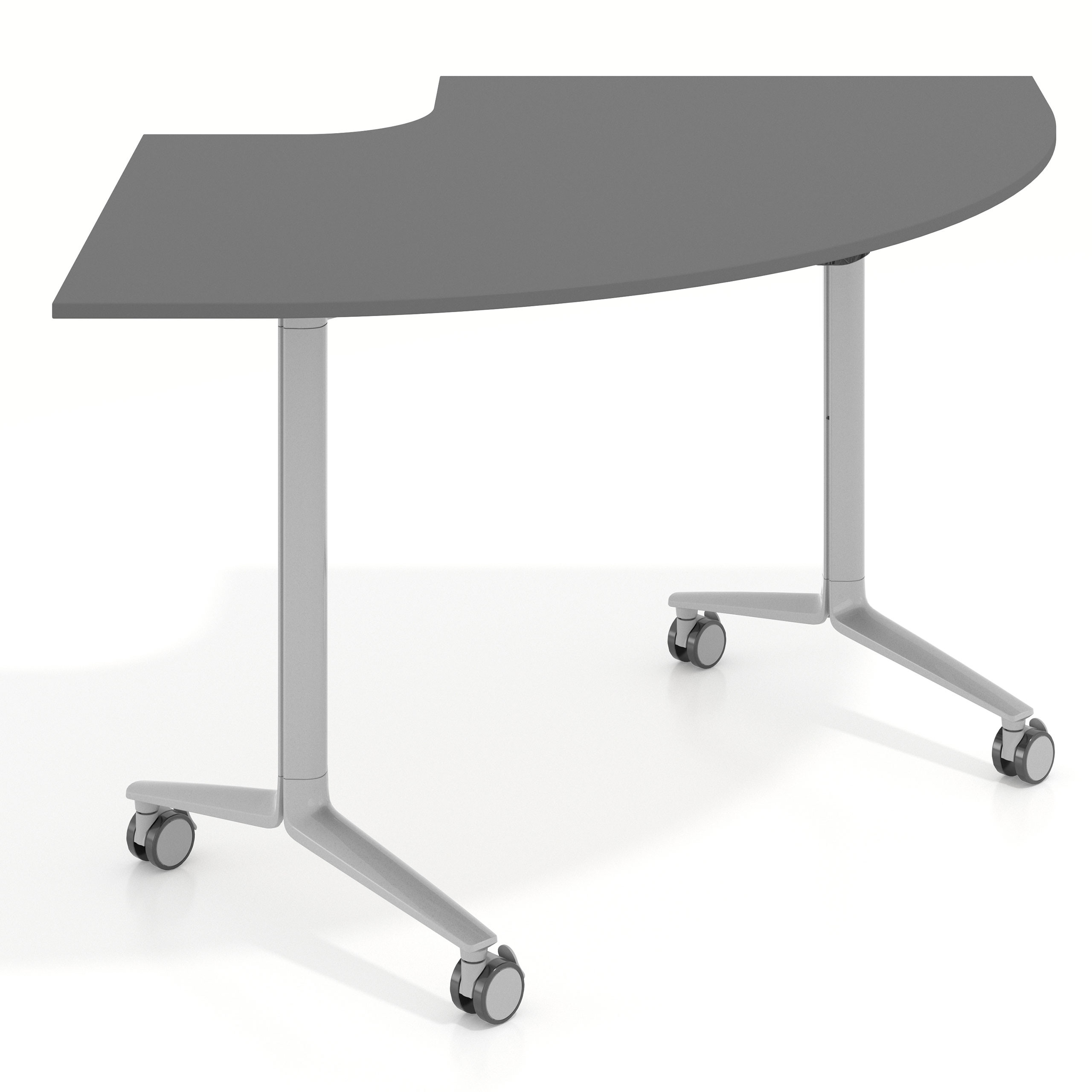 mesa de escritorio plegable 155x93 gris tormenta pivot mesa plegable corner 1