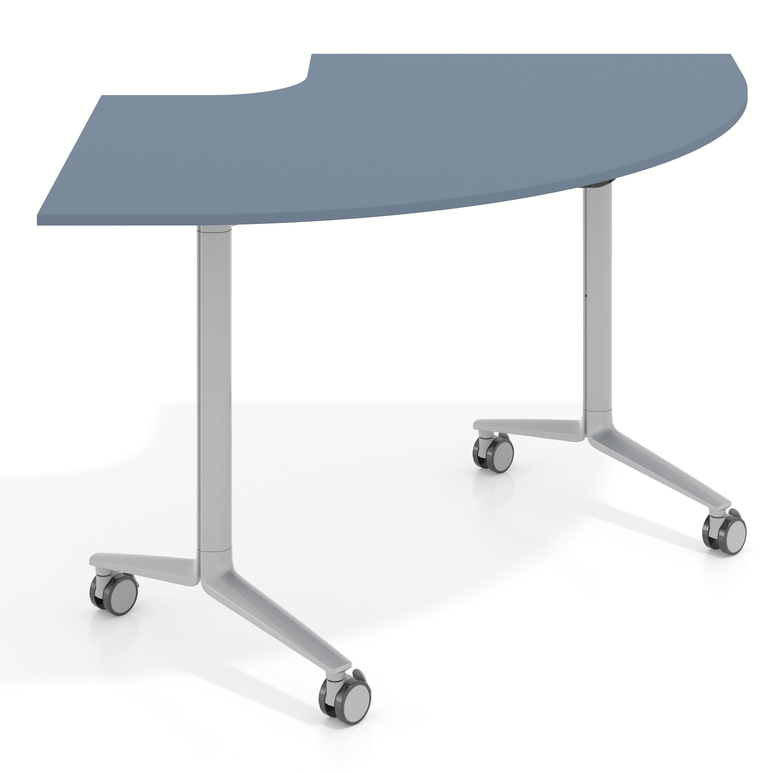 mesa de escritorio plegable 155x93 azul talco pivot mesa plegable corner 1