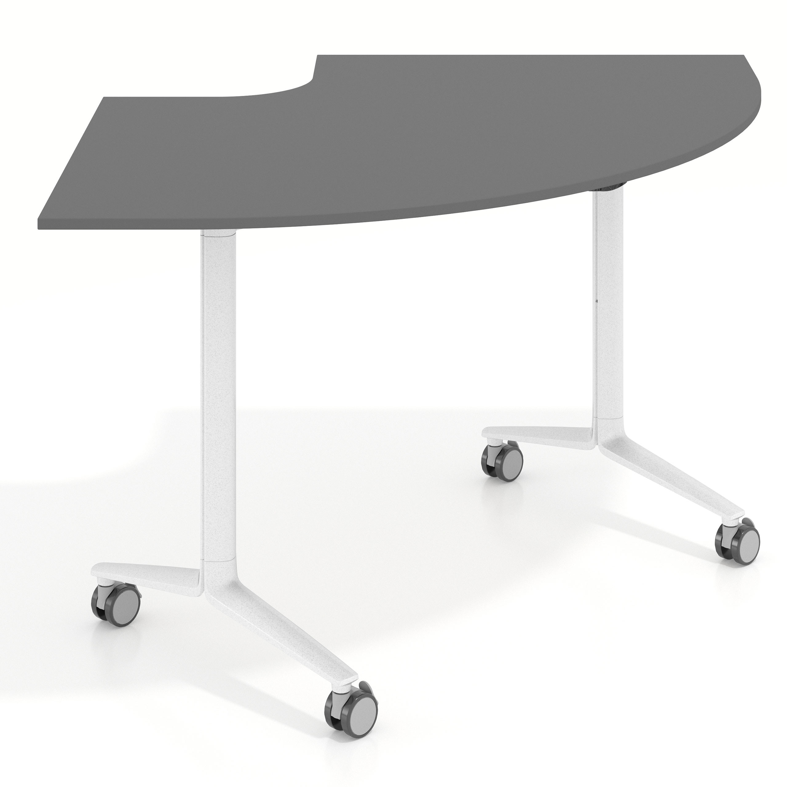 mesa de escritorio plegable 155x93 gris tormenta pivot mesa plegable corner 1