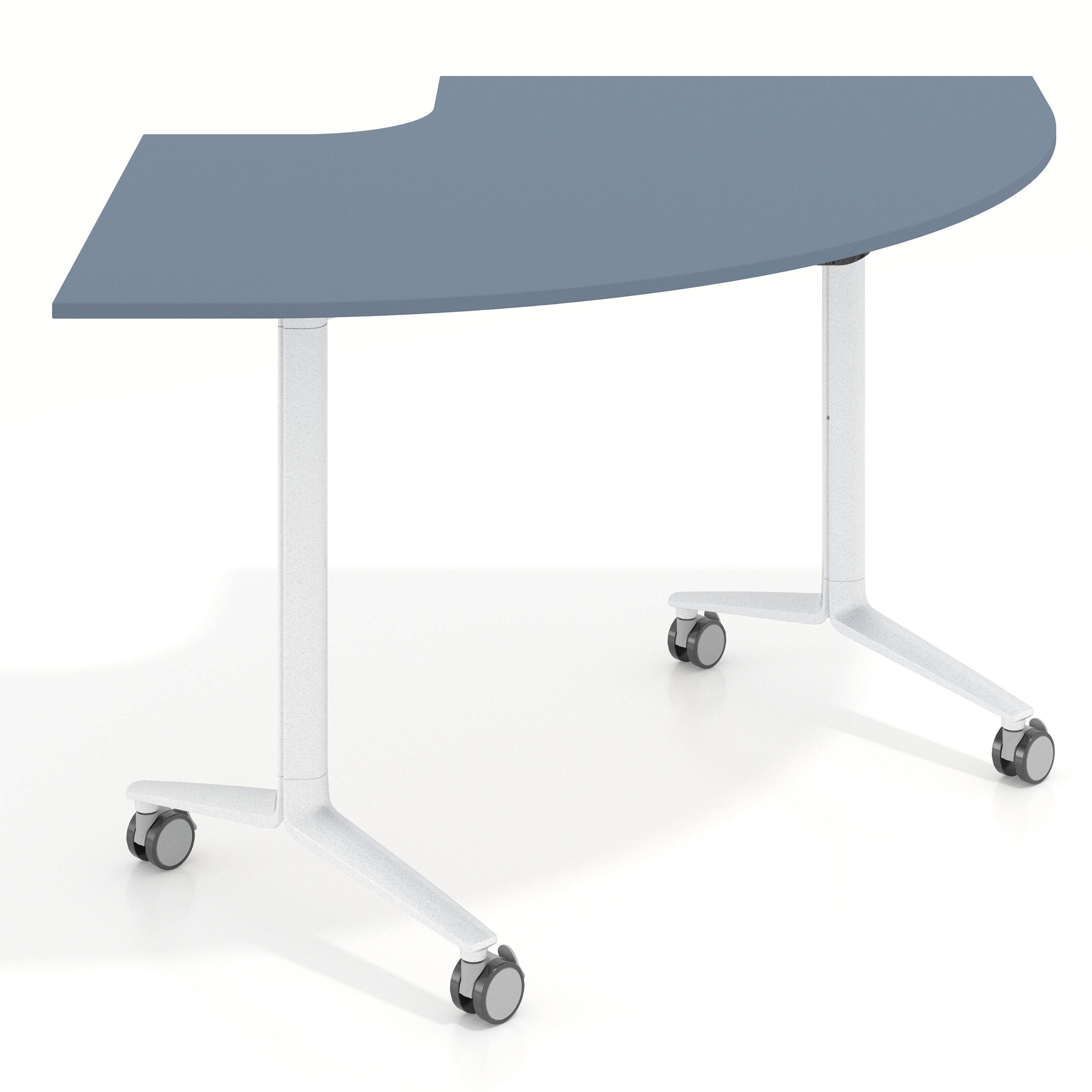 mesa de escritorio plegable 155x93 azul talco pivot mesa plegable corner 1