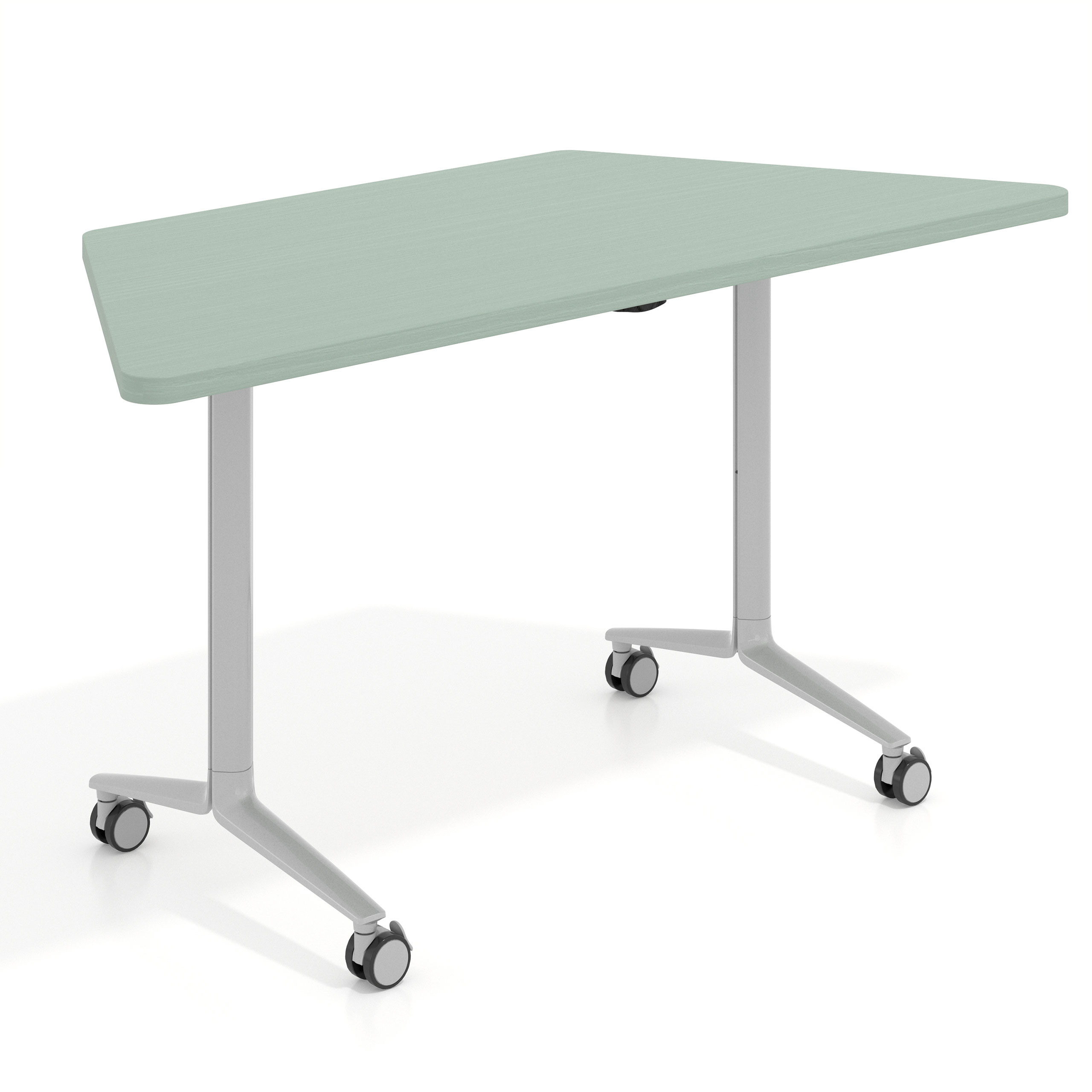 mesa de escritorio plegable 150x65 iris pivot mesa plegable trapezoidal 1