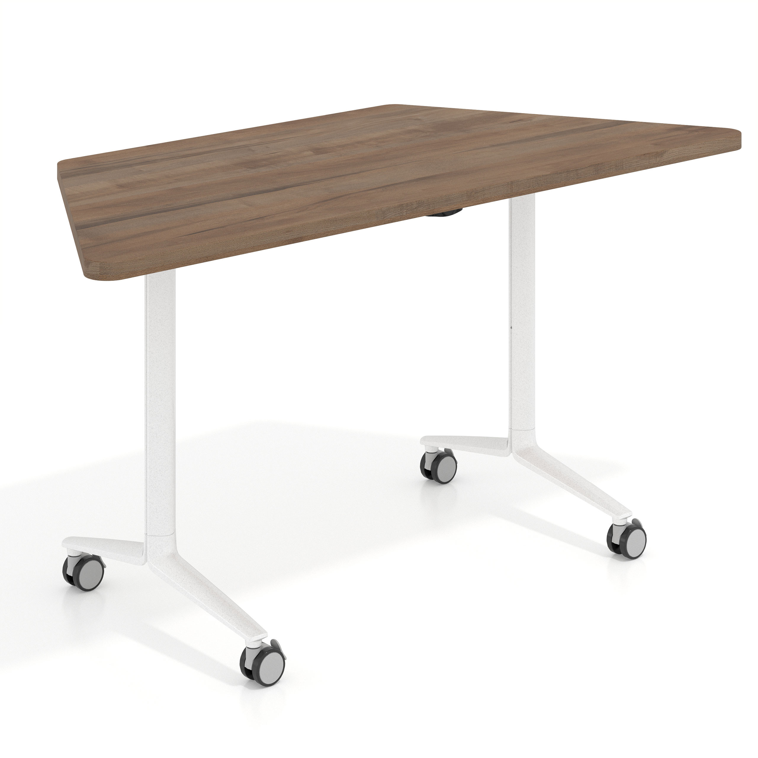 mesa de escritorio plegable 150x65 noce sabi pivot mesa plegable trapezoidal 1