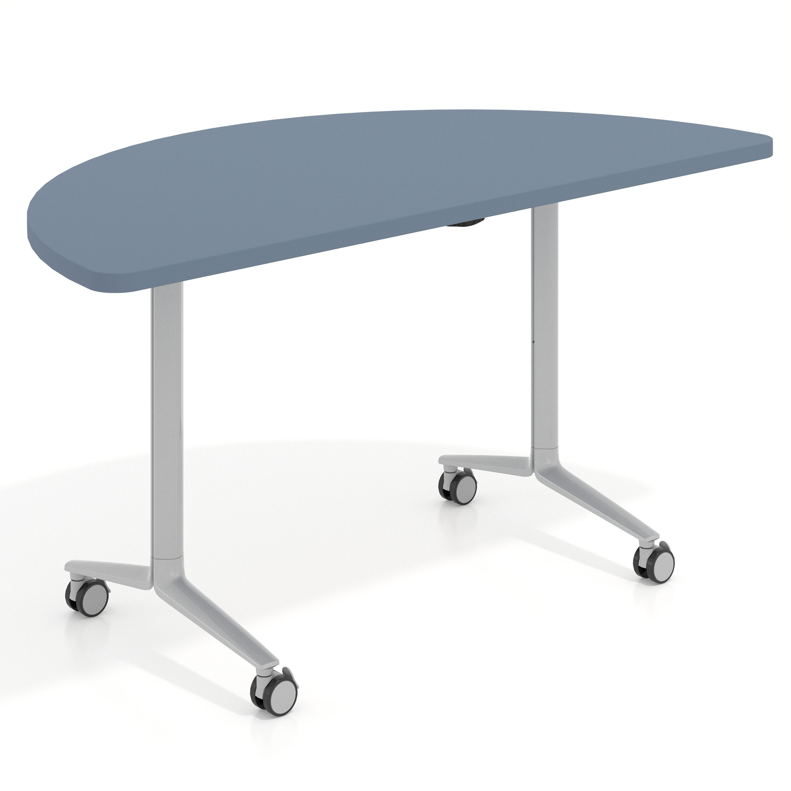mesa de escritorio plegable 150x75 azul talco pivot mesa plegable semicirculo 1