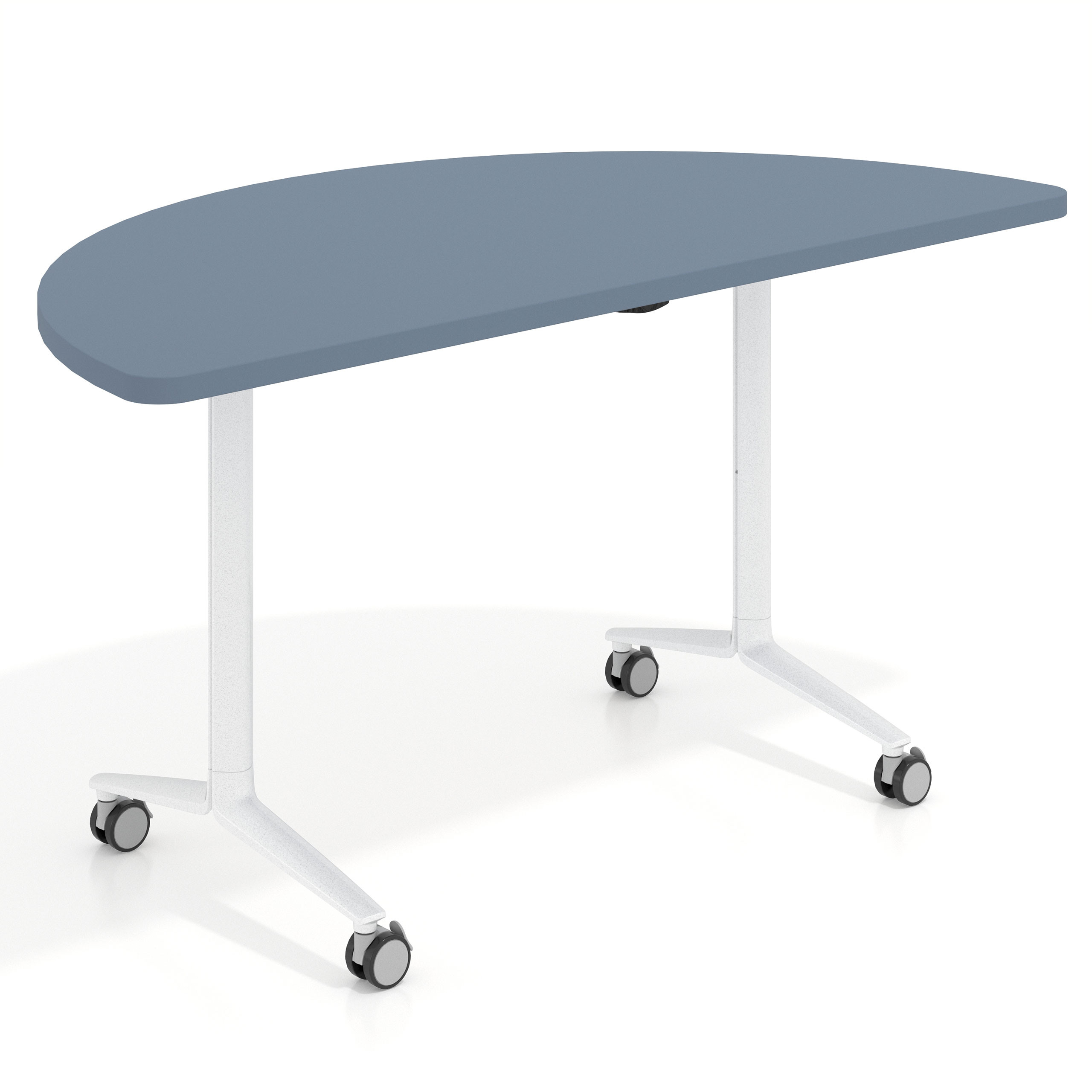 mesa de escritorio plegable 150x75 azul talco pivot mesa plegable semicirculo 1