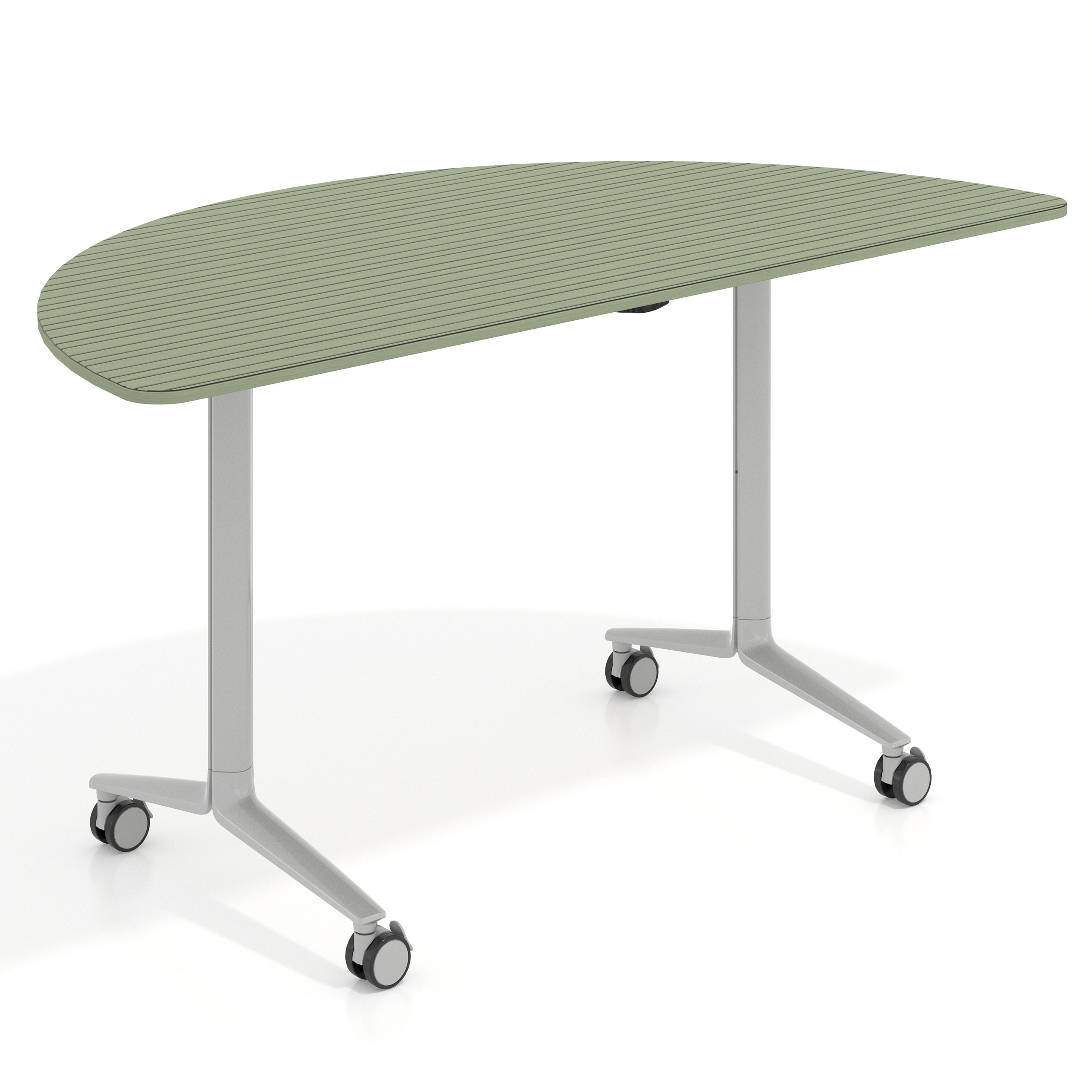 mesa de escritorio plegable 150x75 rayado sauce pivot mesa plegable semicirculo 1