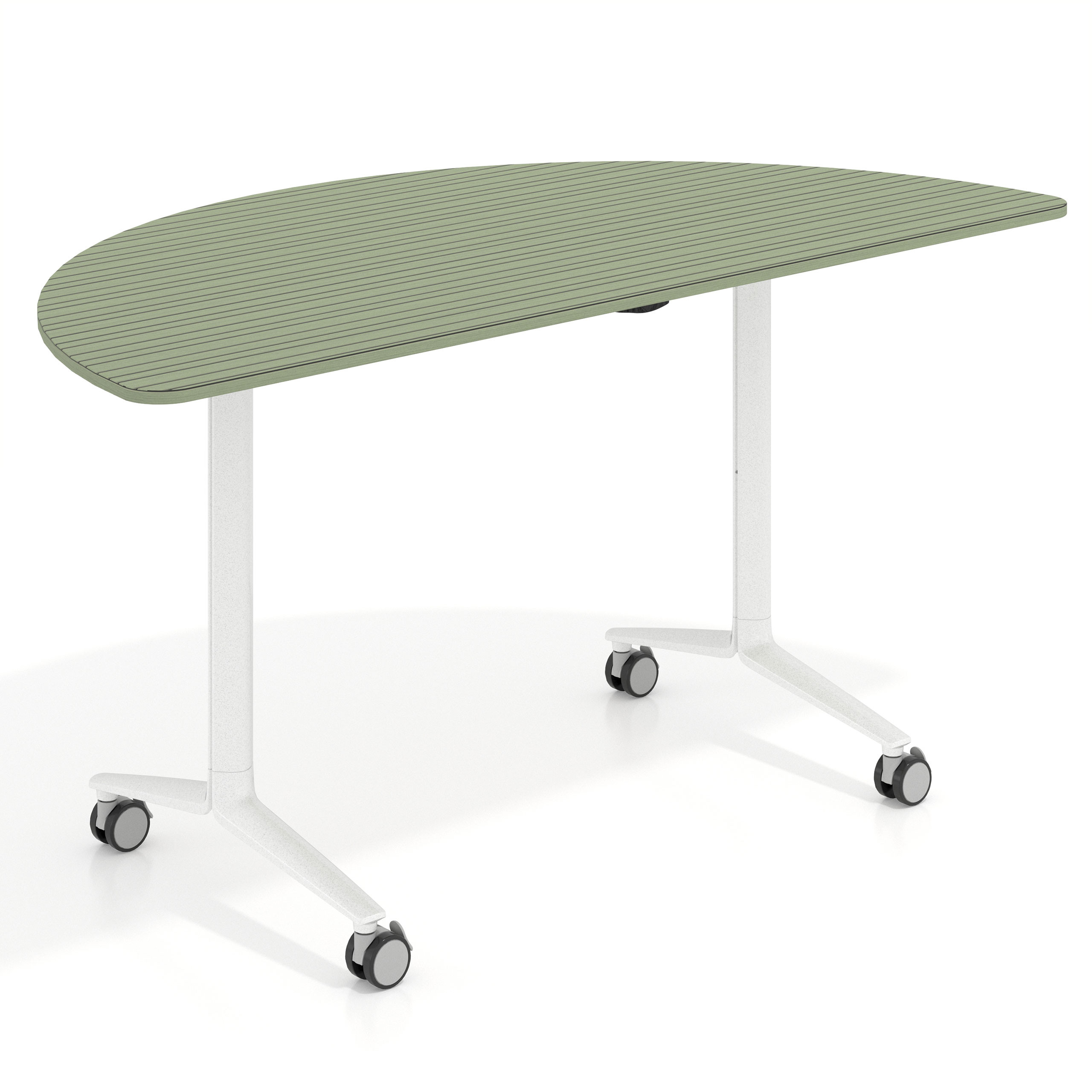 mesa de escritorio plegable 150x75 rayado sauce pivot mesa plegable semicirculo 1