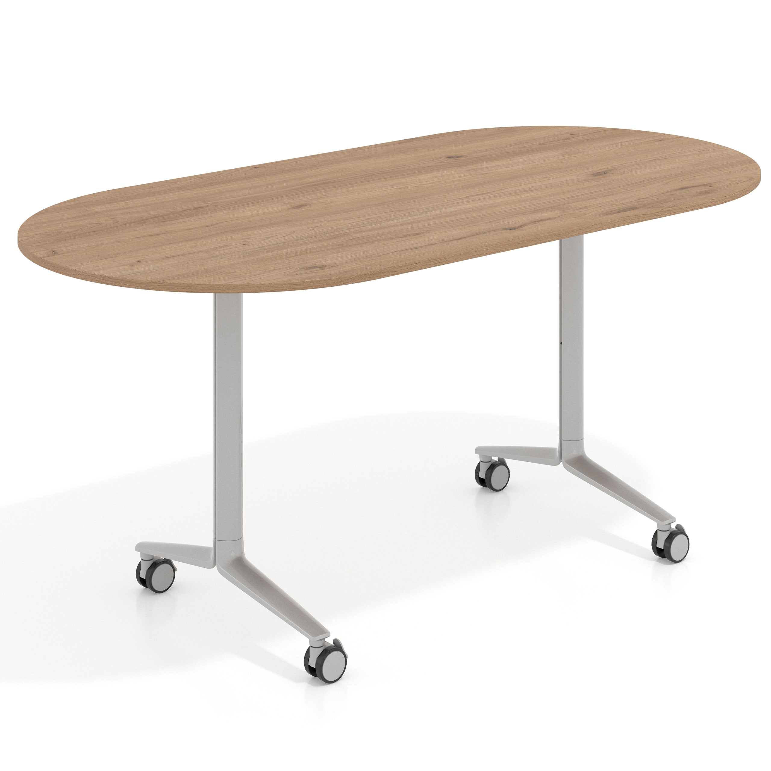 mesa de escritorio plegable 160x80 naturale pivot mesa plegable ovalada 1