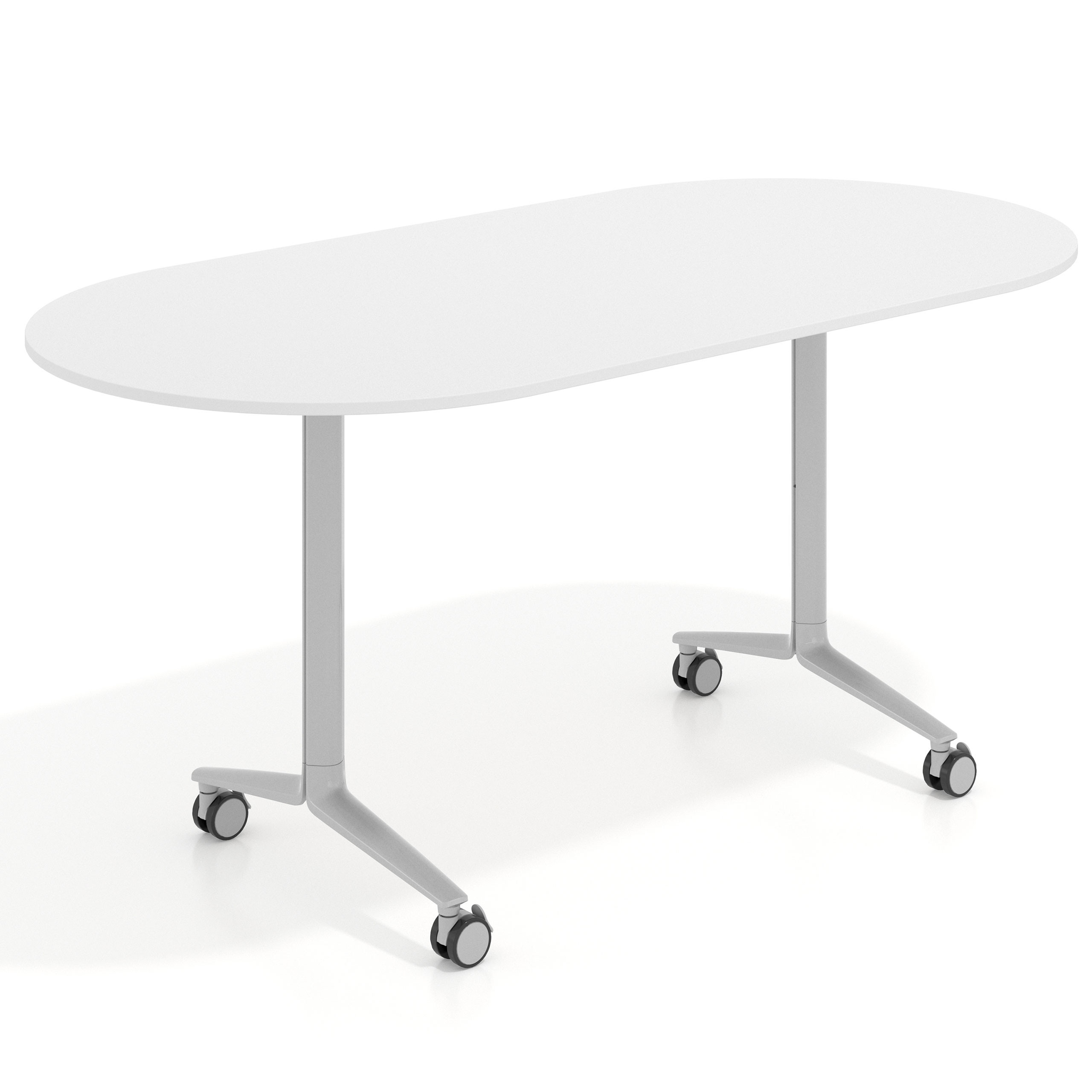 mesa de escritorio plegable 160x80 blanco mate pivot mesa plegable ovalada 1