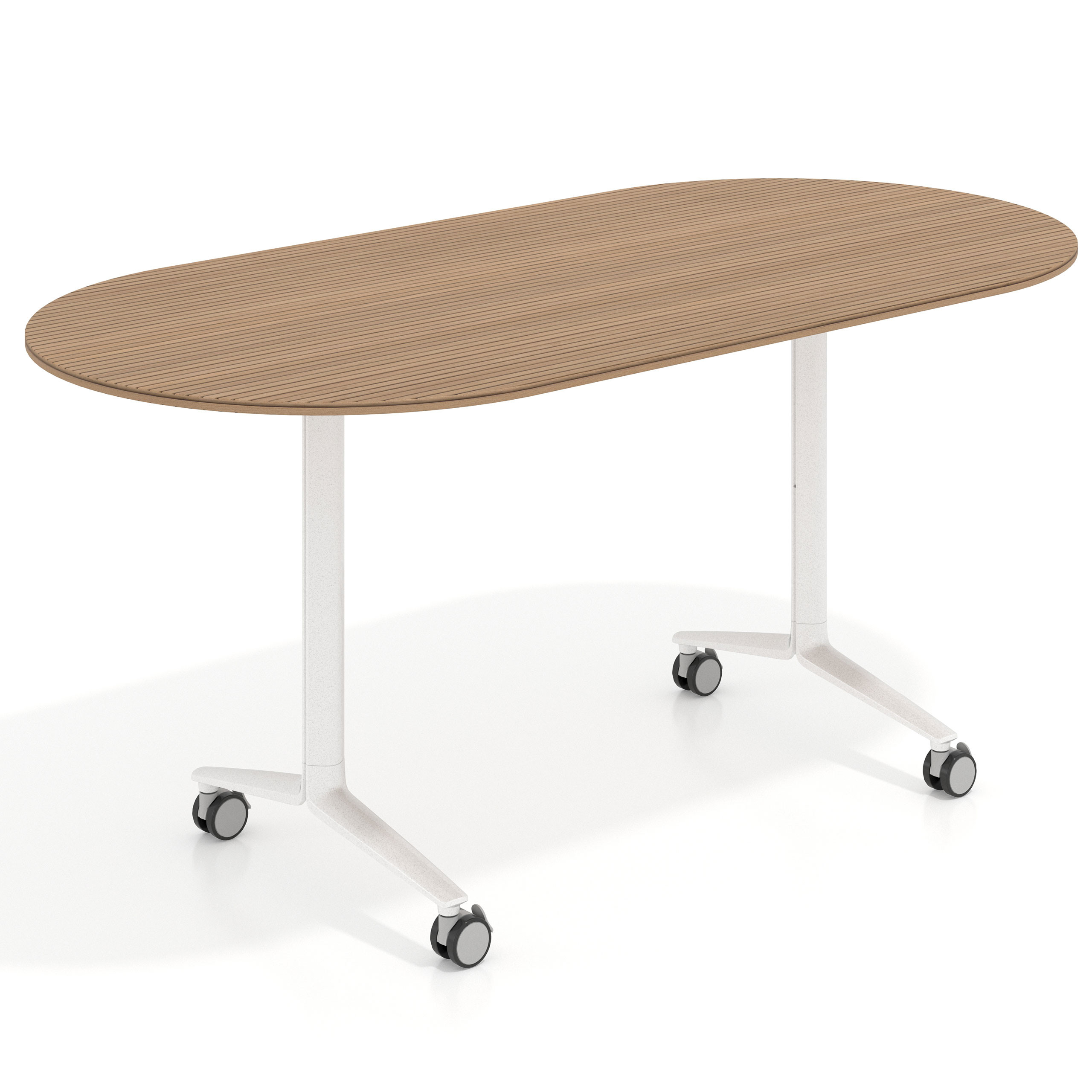 mesa de escritorio plegable 160x80 rayado natural pivot mesa plegable ovalada 1