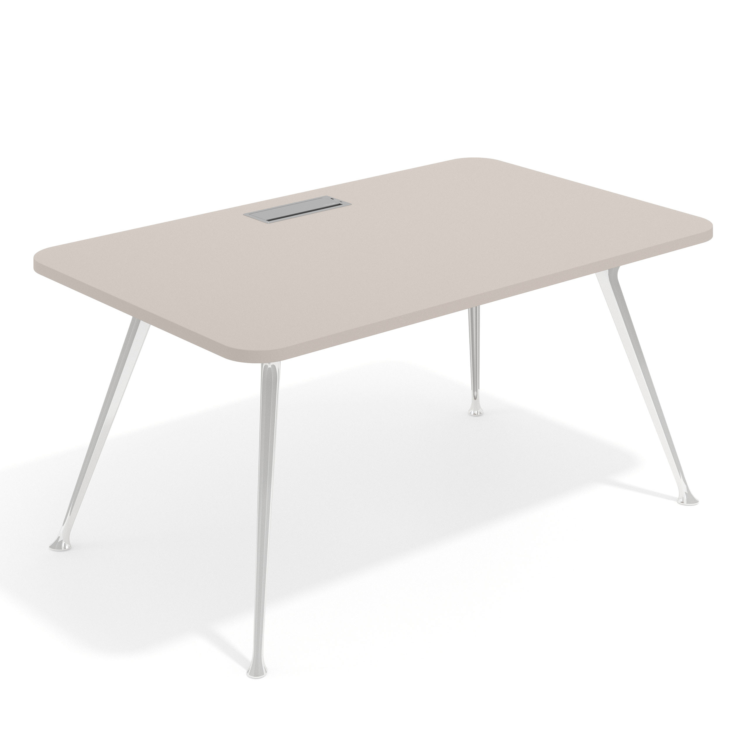 mesa de direccion 100x100 gris coco tekno mesa con pasacables 1