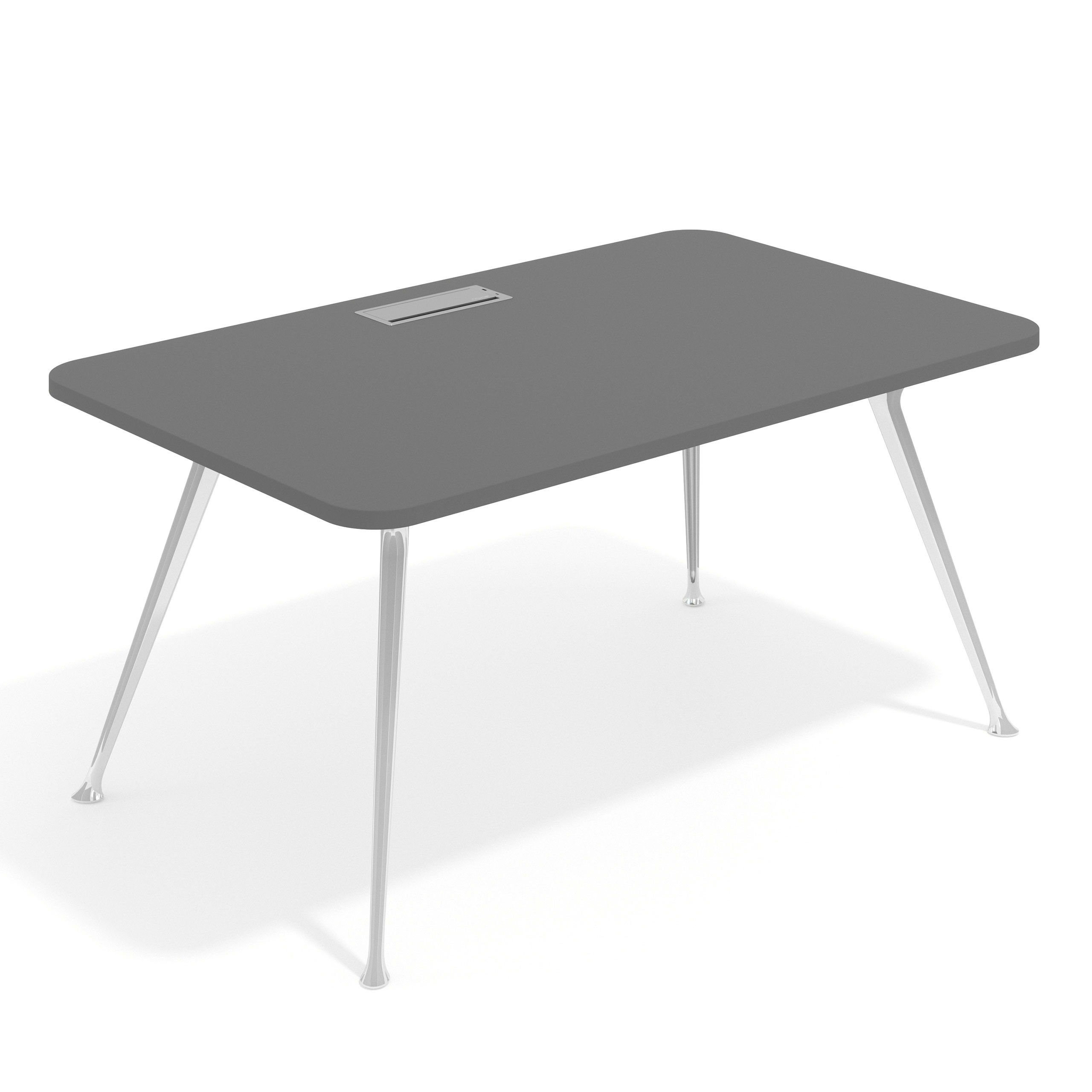 mesa de direccion 100x100 gris tormenta tekno mesa con pasacables 1