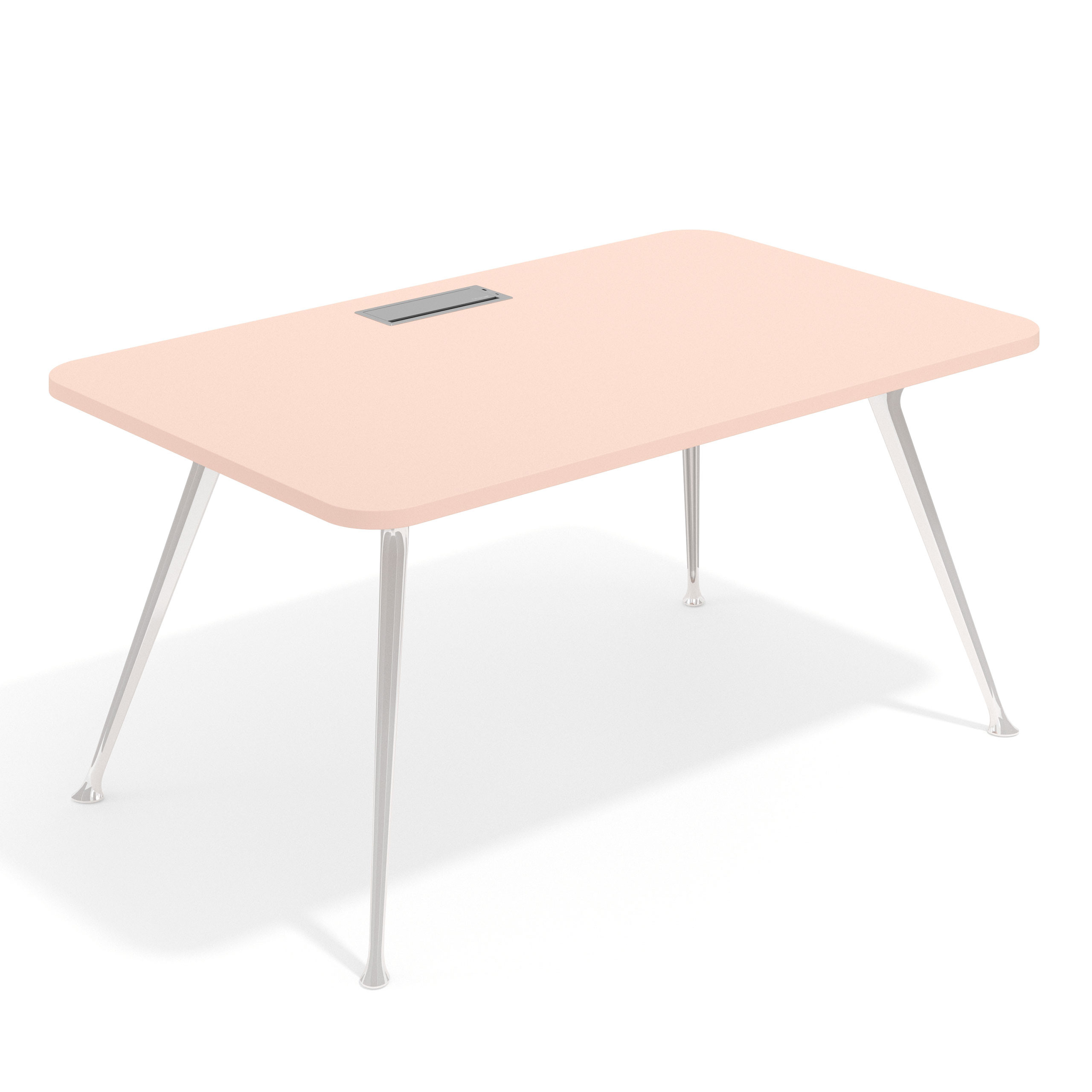 mesa de direccion 120x100 rosa nube tekno mesa con pasacables 1