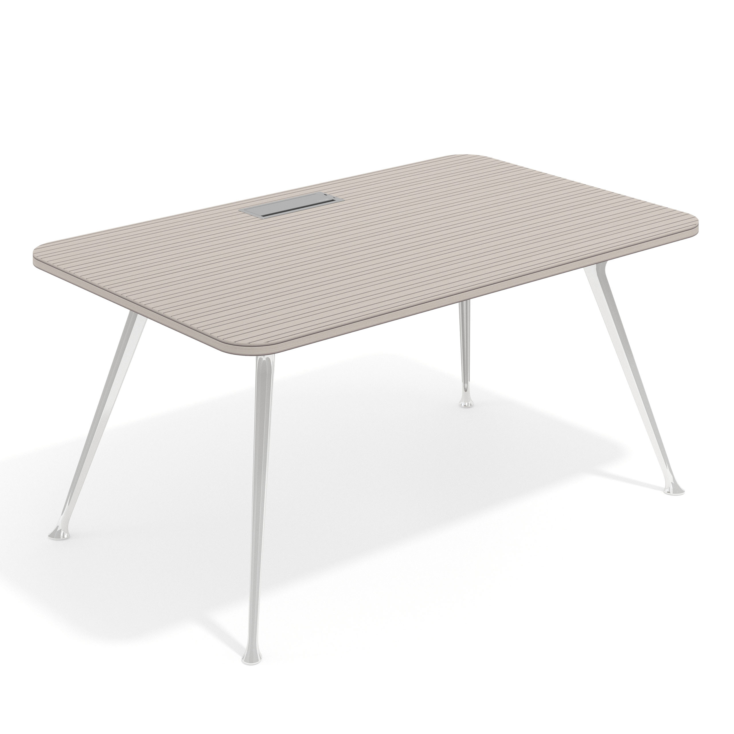 mesa de direccion 160x100 rayado coco tekno mesa con pasacables 1