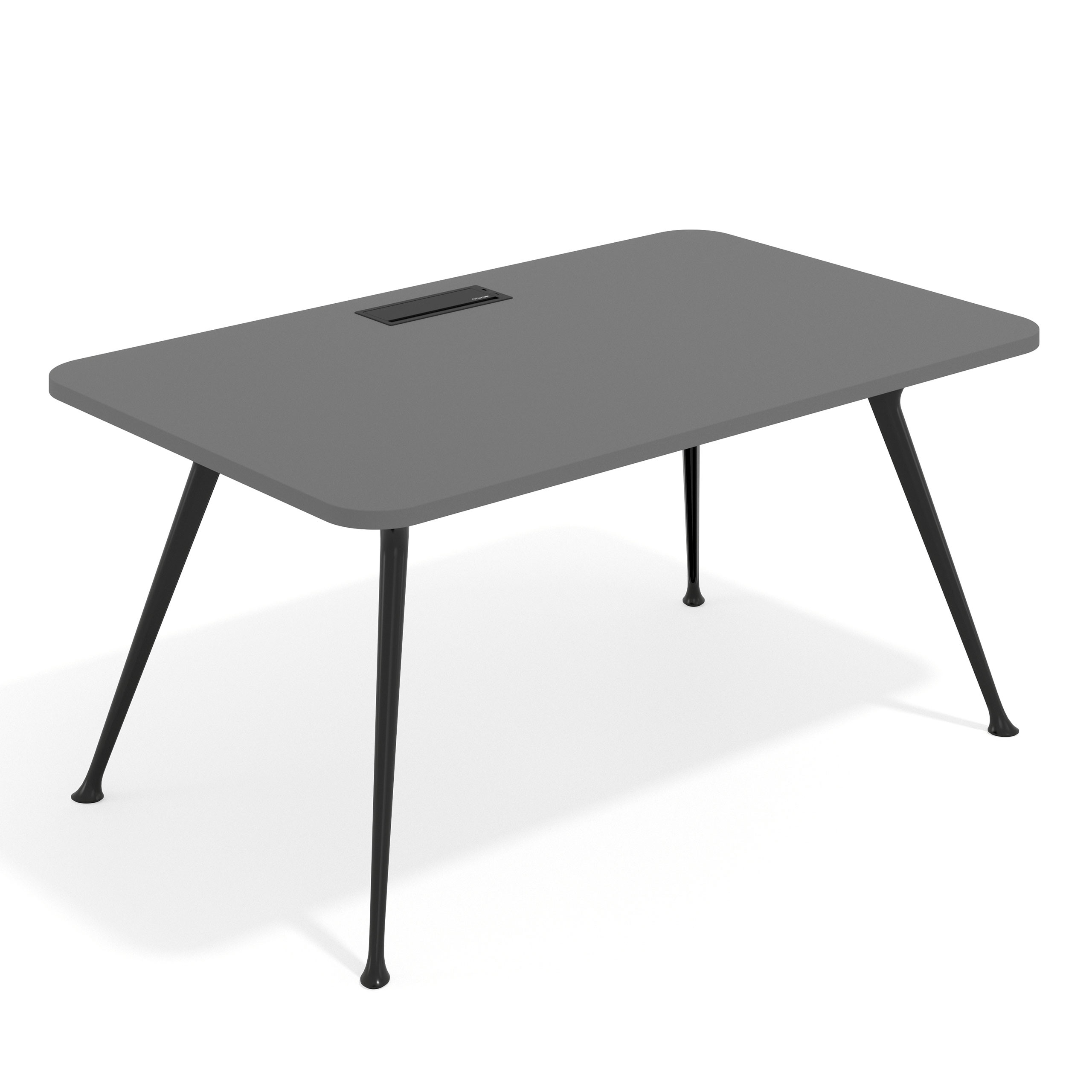 mesa de direccion 140x100 gris tormenta tekno mesa con pasacables 1