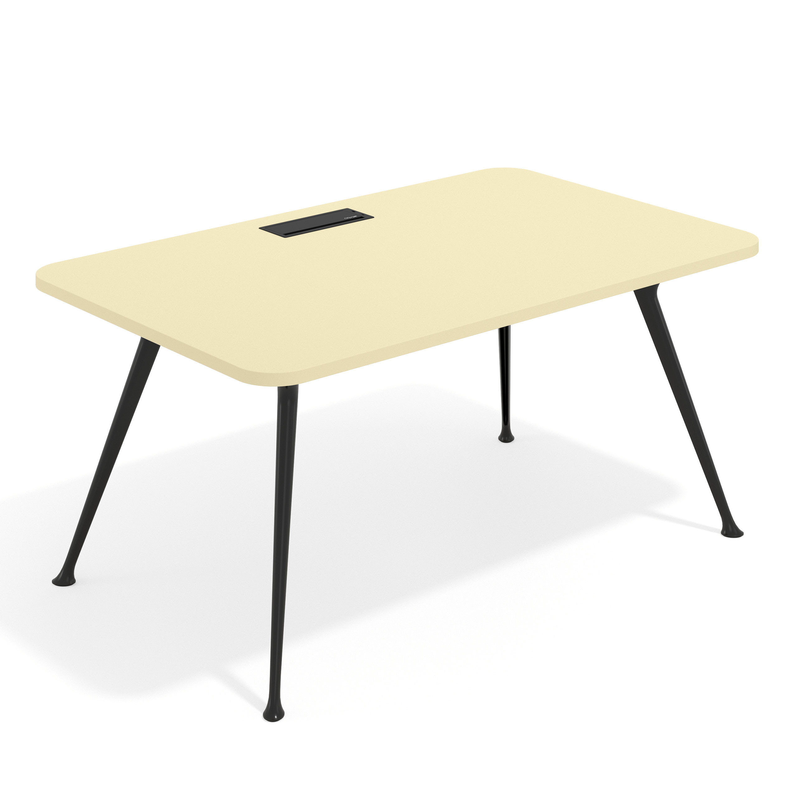 mesa de direccion 100x100 salvia tekno mesa con pasacables 1
