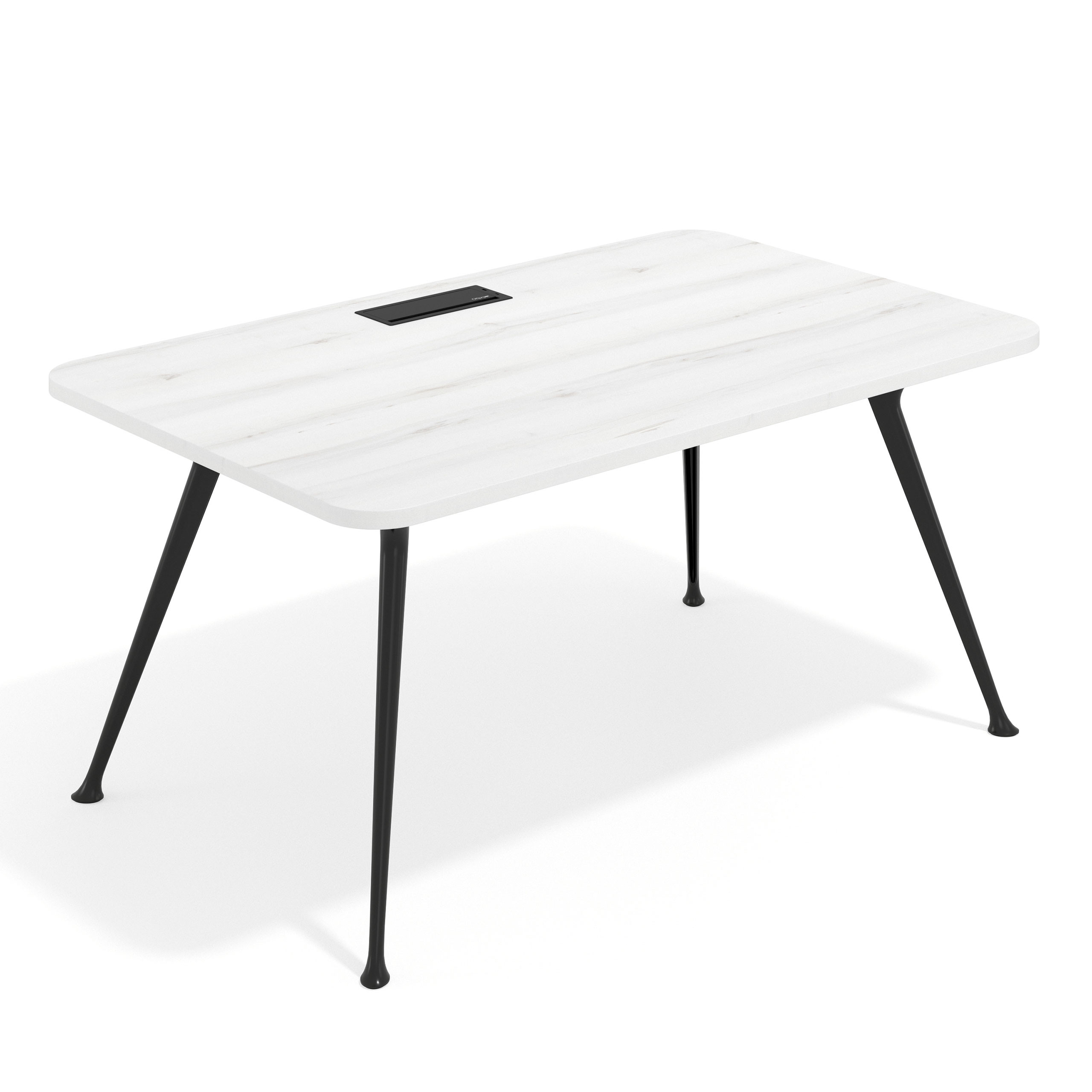 mesa de direccion 100x100 albo tekno mesa con pasacables 1
