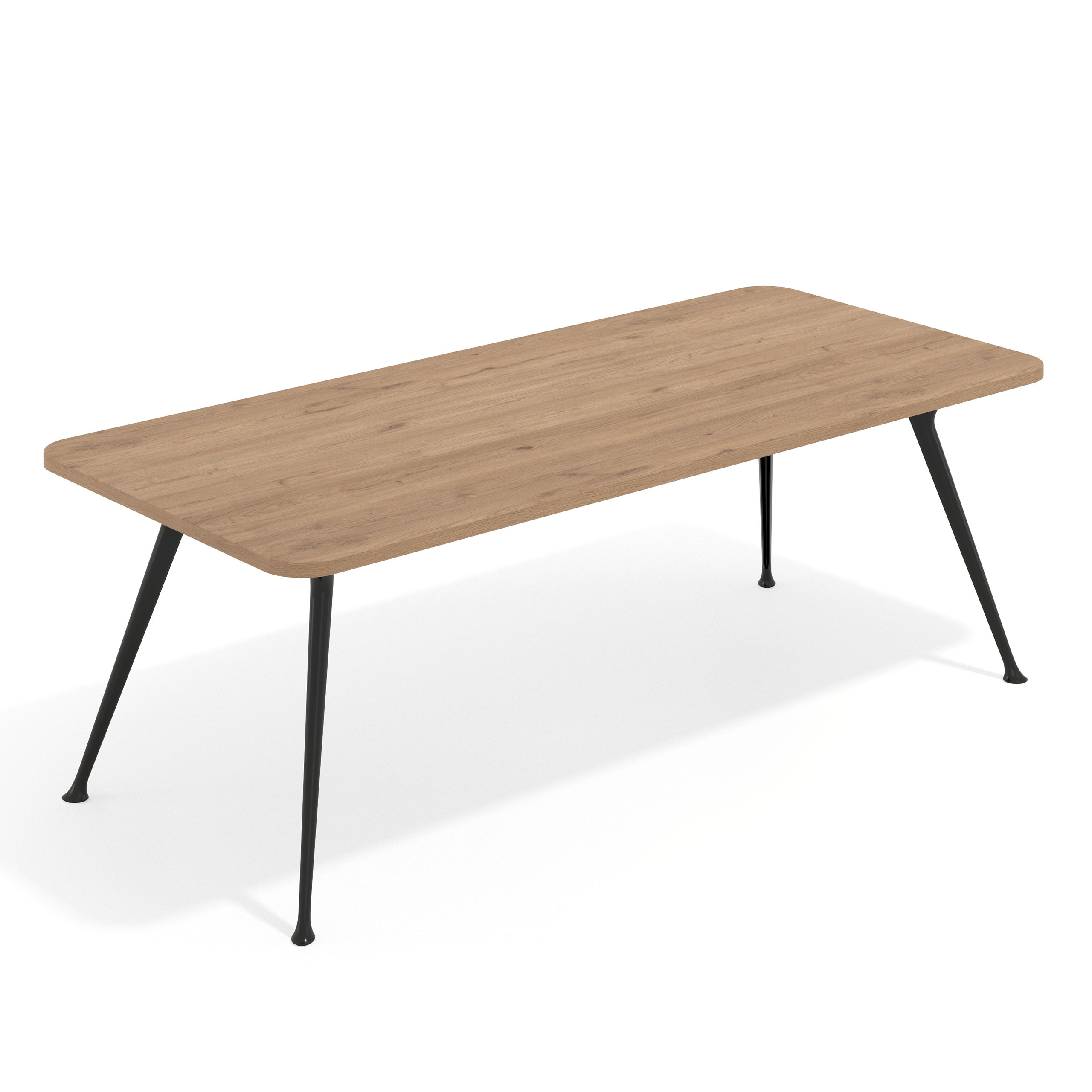 mesa reuniones 220x100 naturale tekno mesa sin pasacables 1