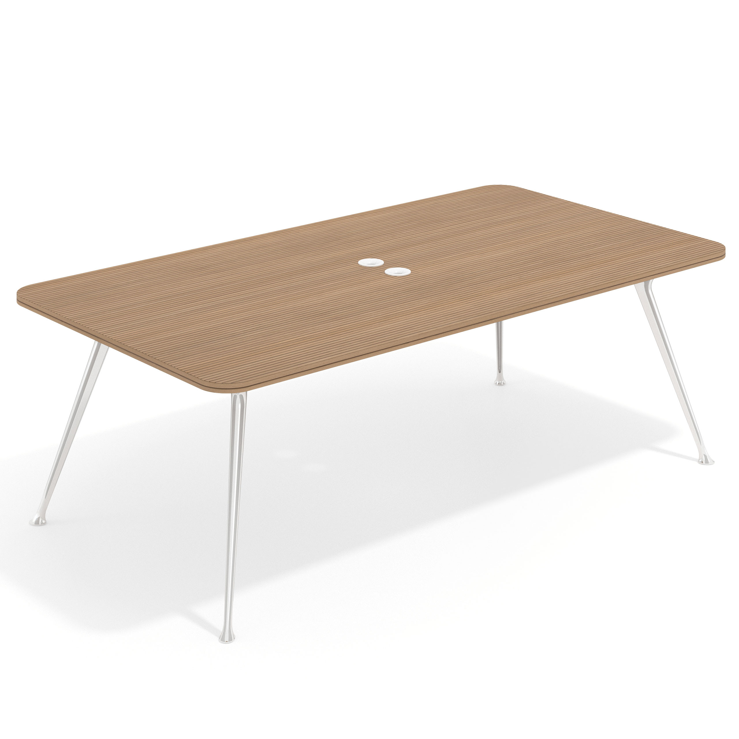 mesa reuniones 220x120 rayado natural tekno 1
