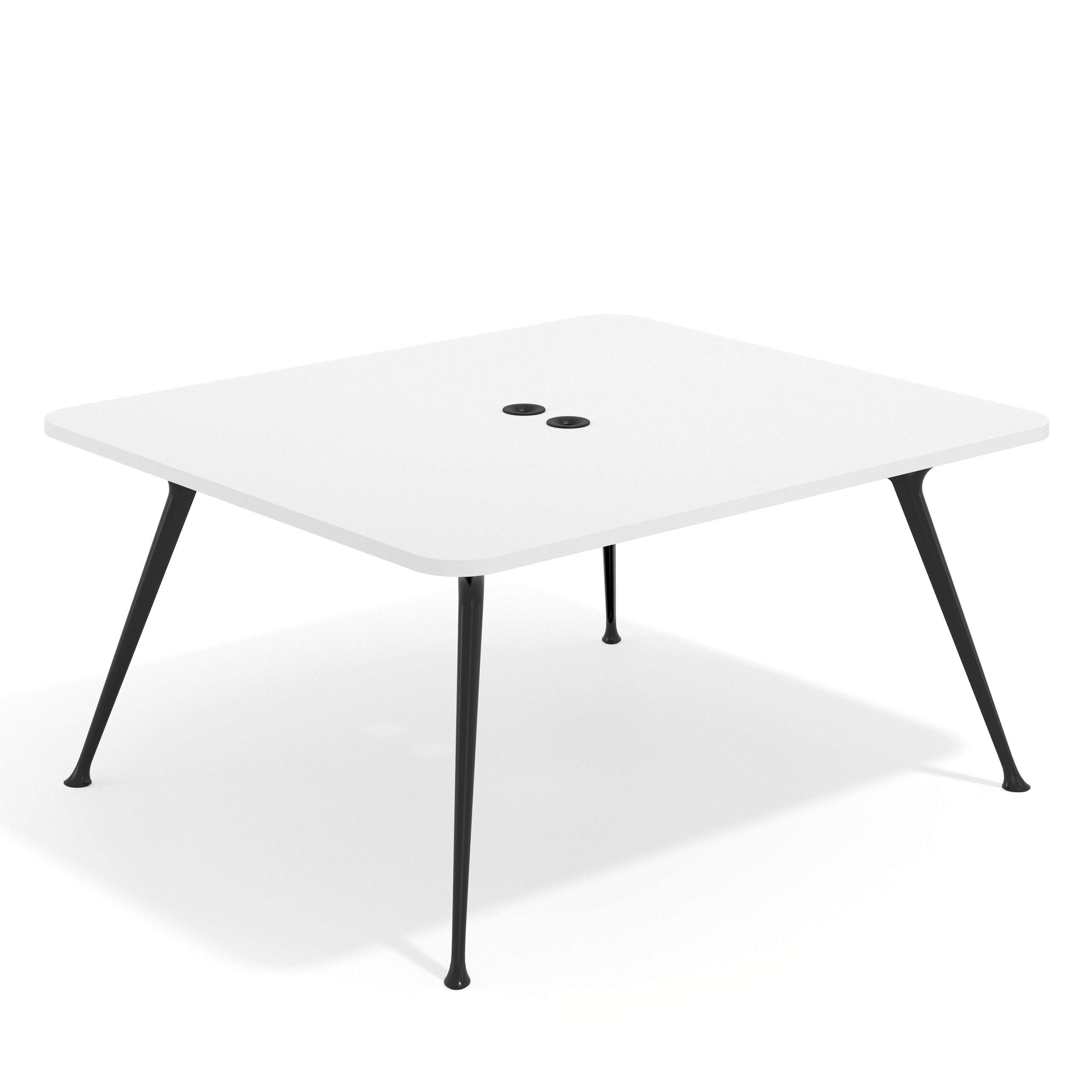 mesa reuniones 140x140 blanco mate tekno mesa fondo 140cm 1