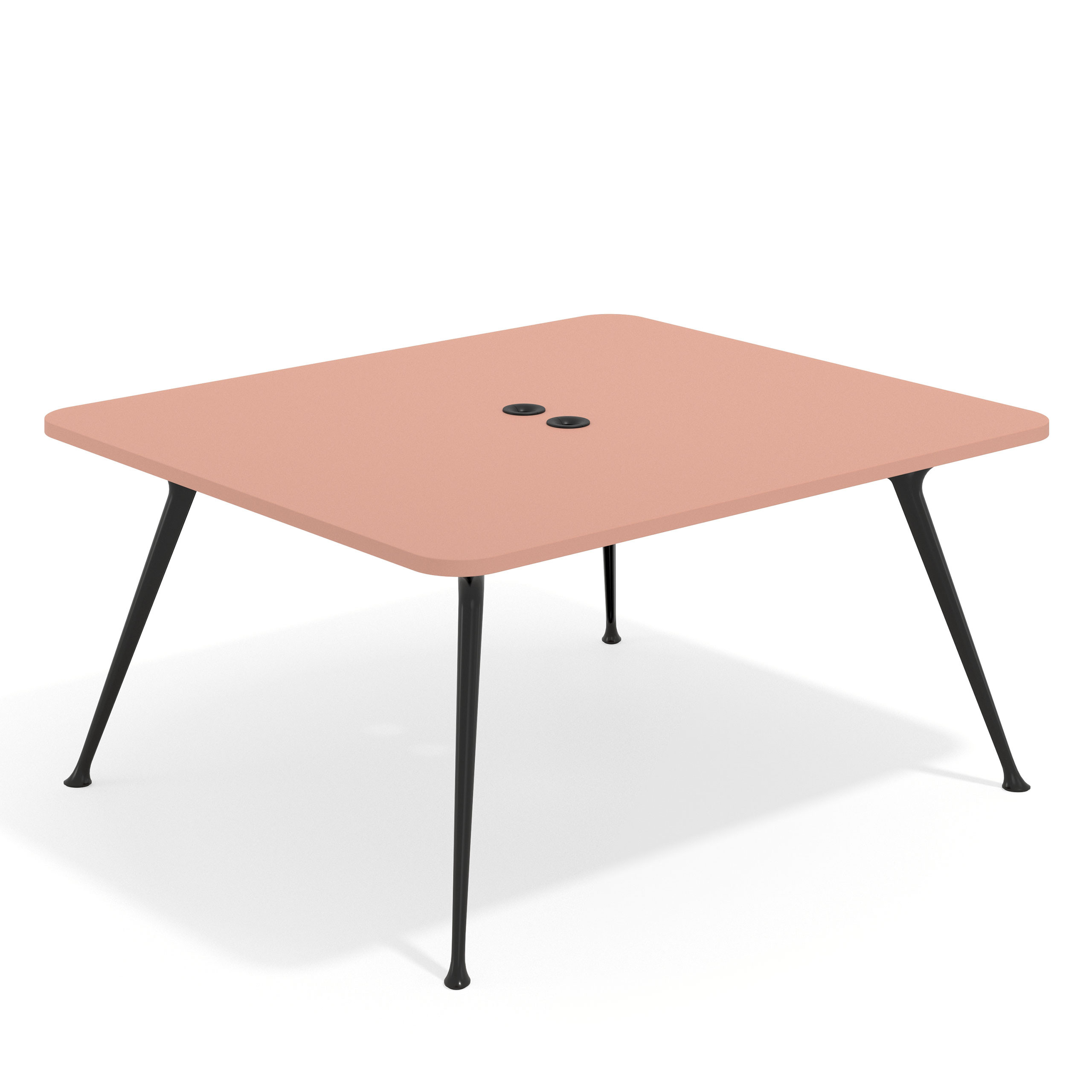mesa reuniones 140x140 rosa talco tekno mesa fondo 140cm 1