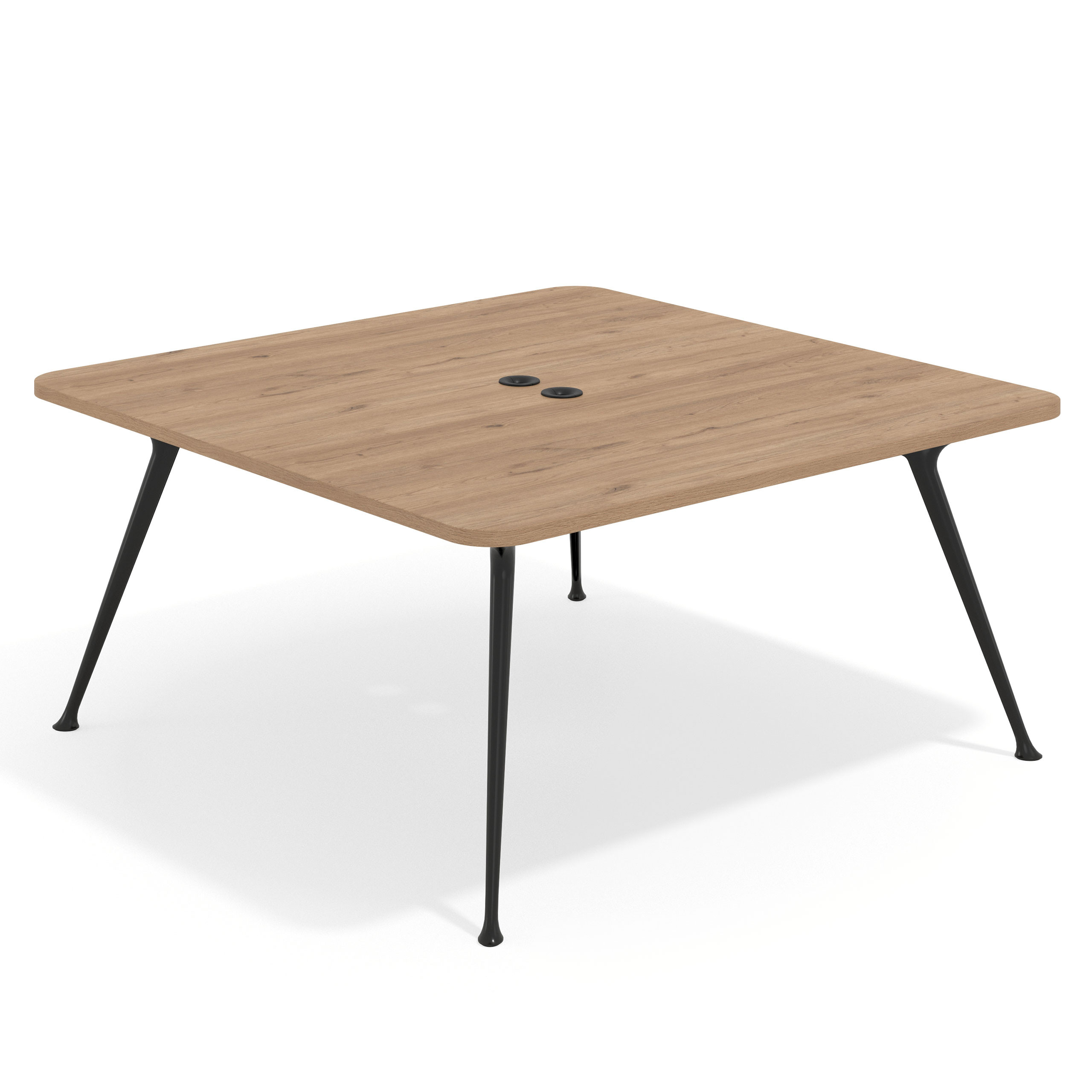 mesa reuniones 160x160 naturale tekno mesa fondo 160cm 1